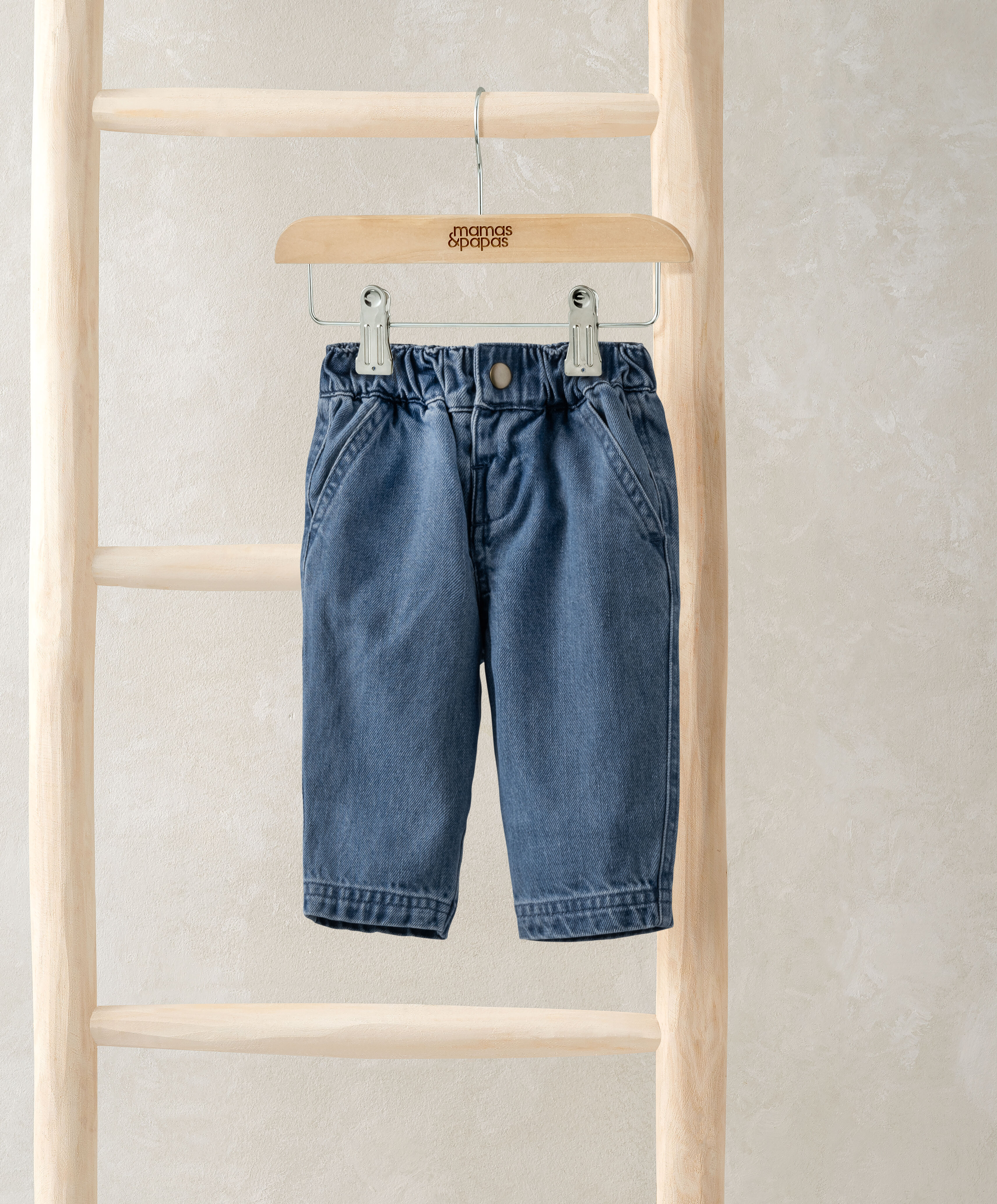 بنطال جينز واسع - أزرق image number 1