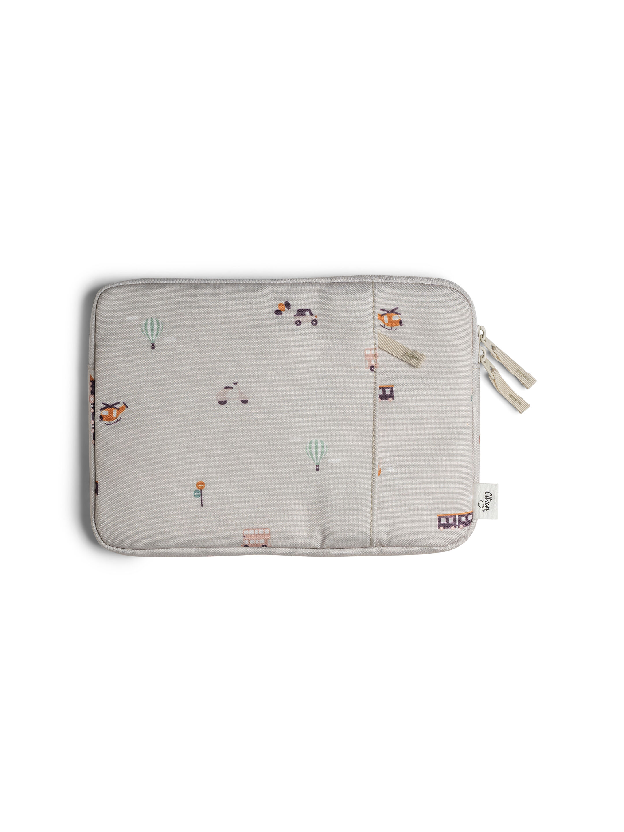 حافظة ايباد بسحاب بنقشة مركبات من سيترون image number 2