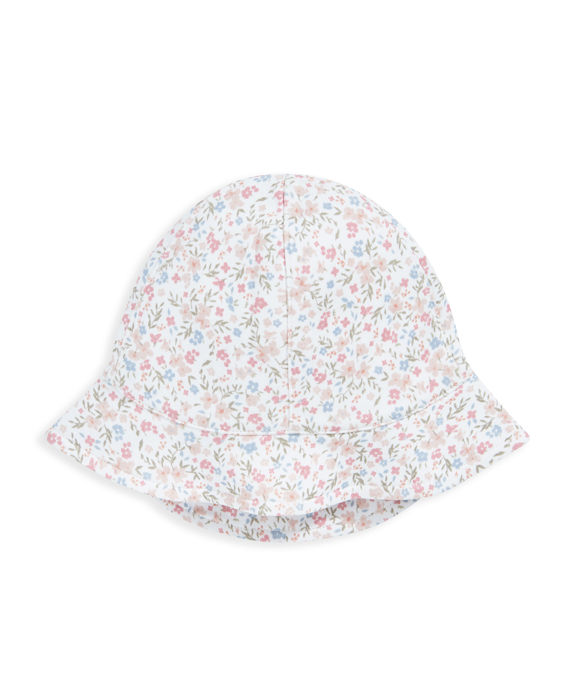 طقم ملابس لحديثي الولادة بنقشة زهور- 4 قطع image number 6