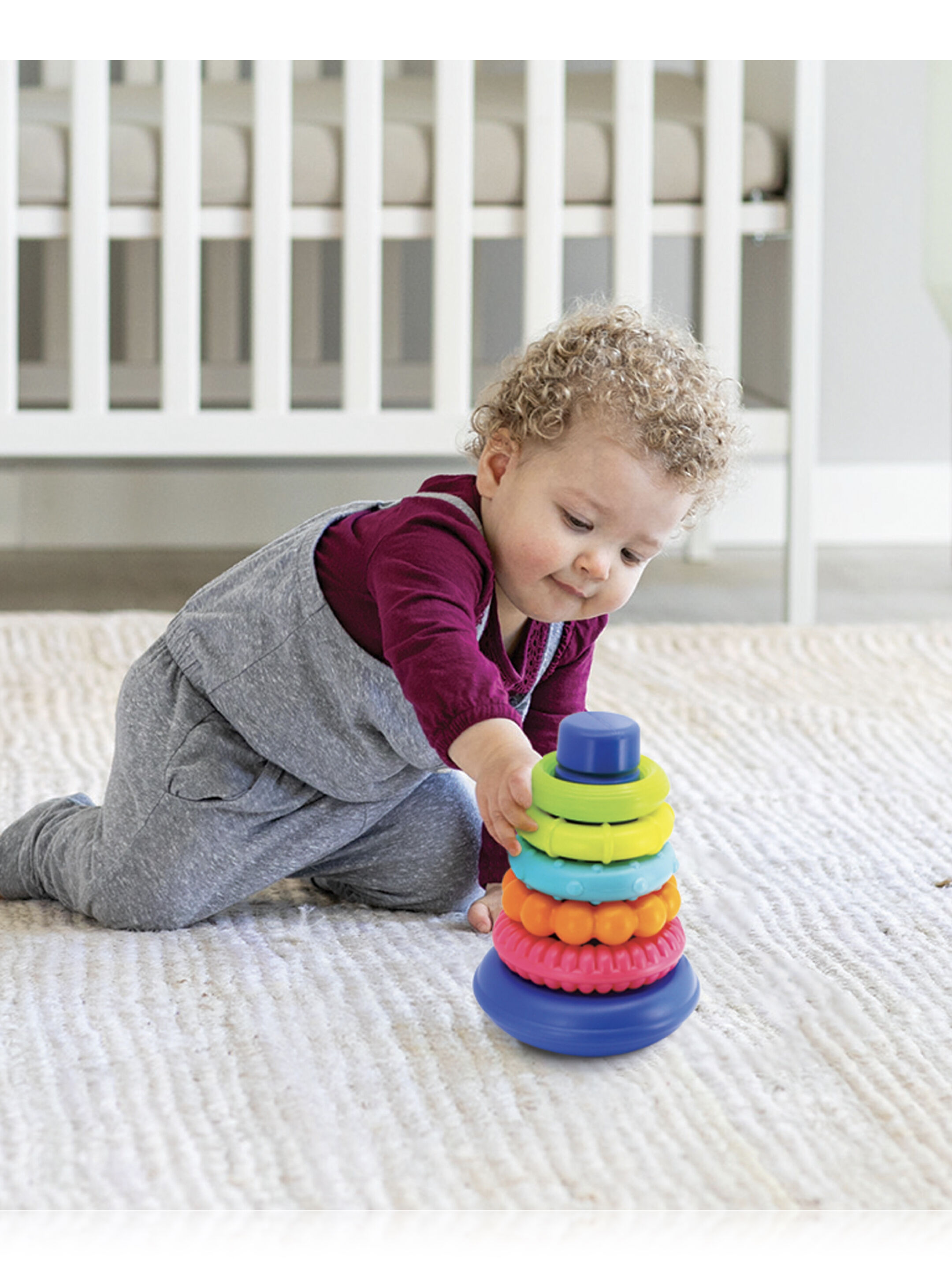 حلقات للتجميع من إنفانتينو - ألوان متعددة image number 2