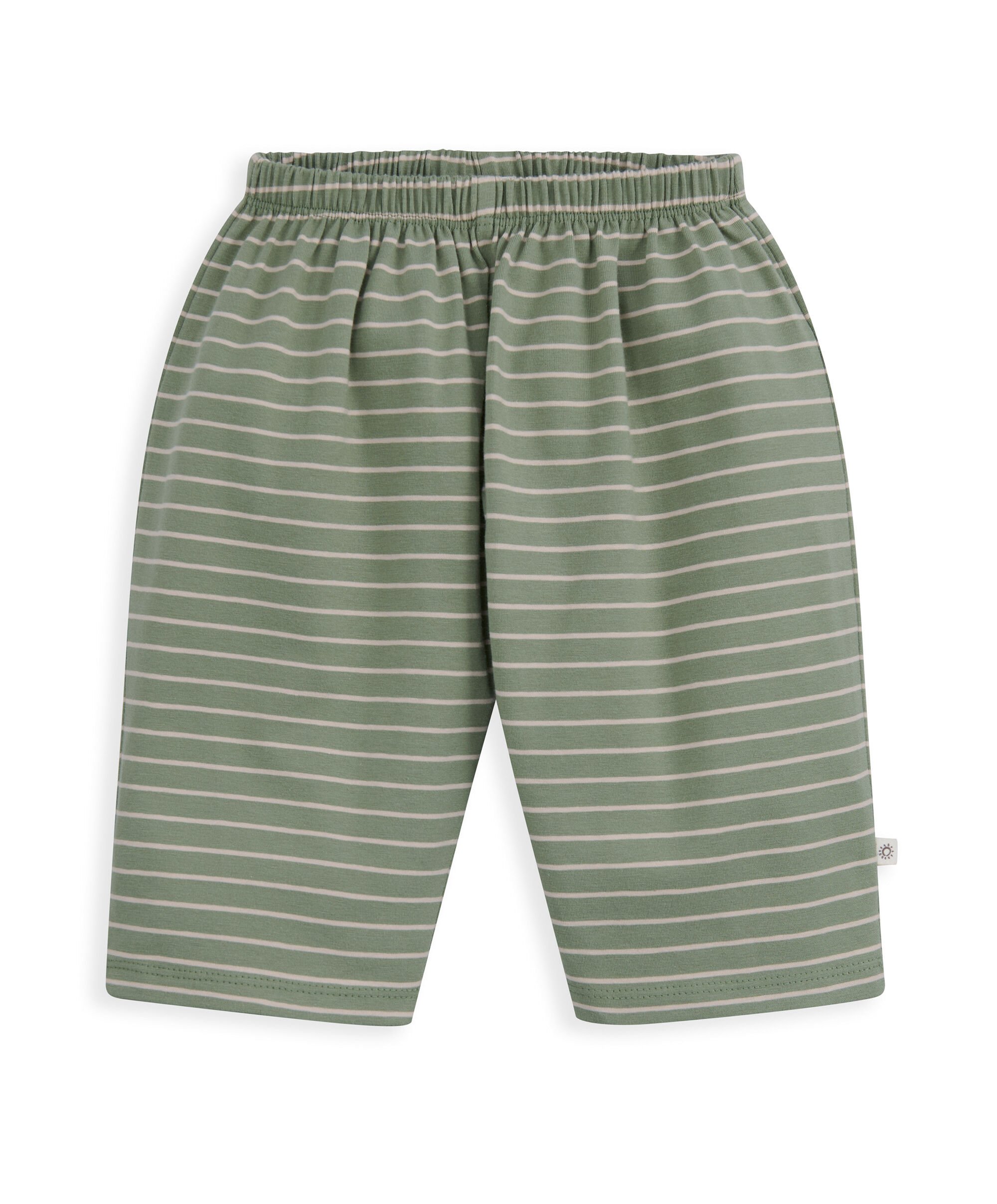 طقم تيشيرت مطرز وبنطال مخطط، قطعتين image number 4