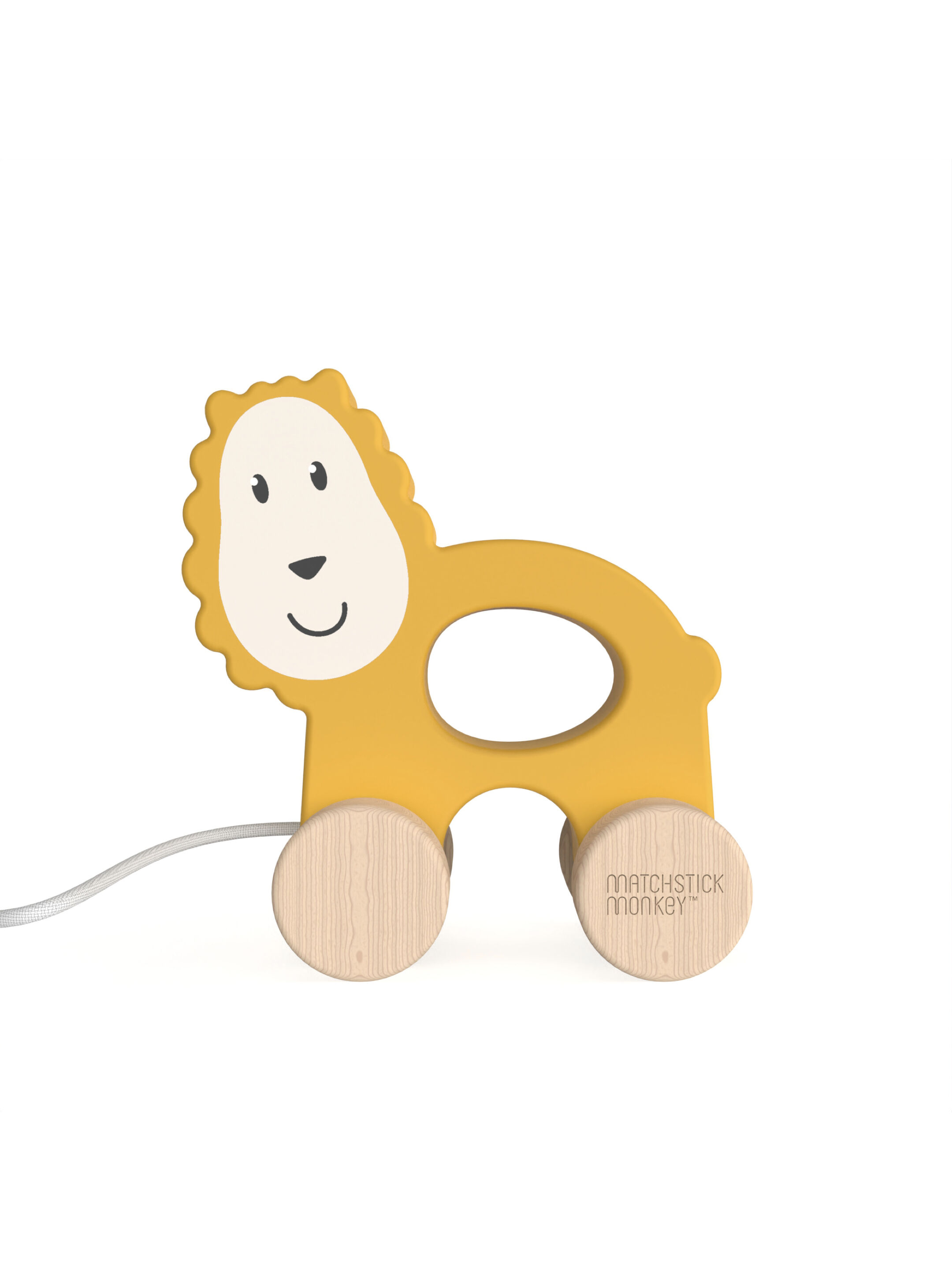 لعبة قابلة للجر بتصميم الأسد لودو من ماتشستيك مونكي image number 2