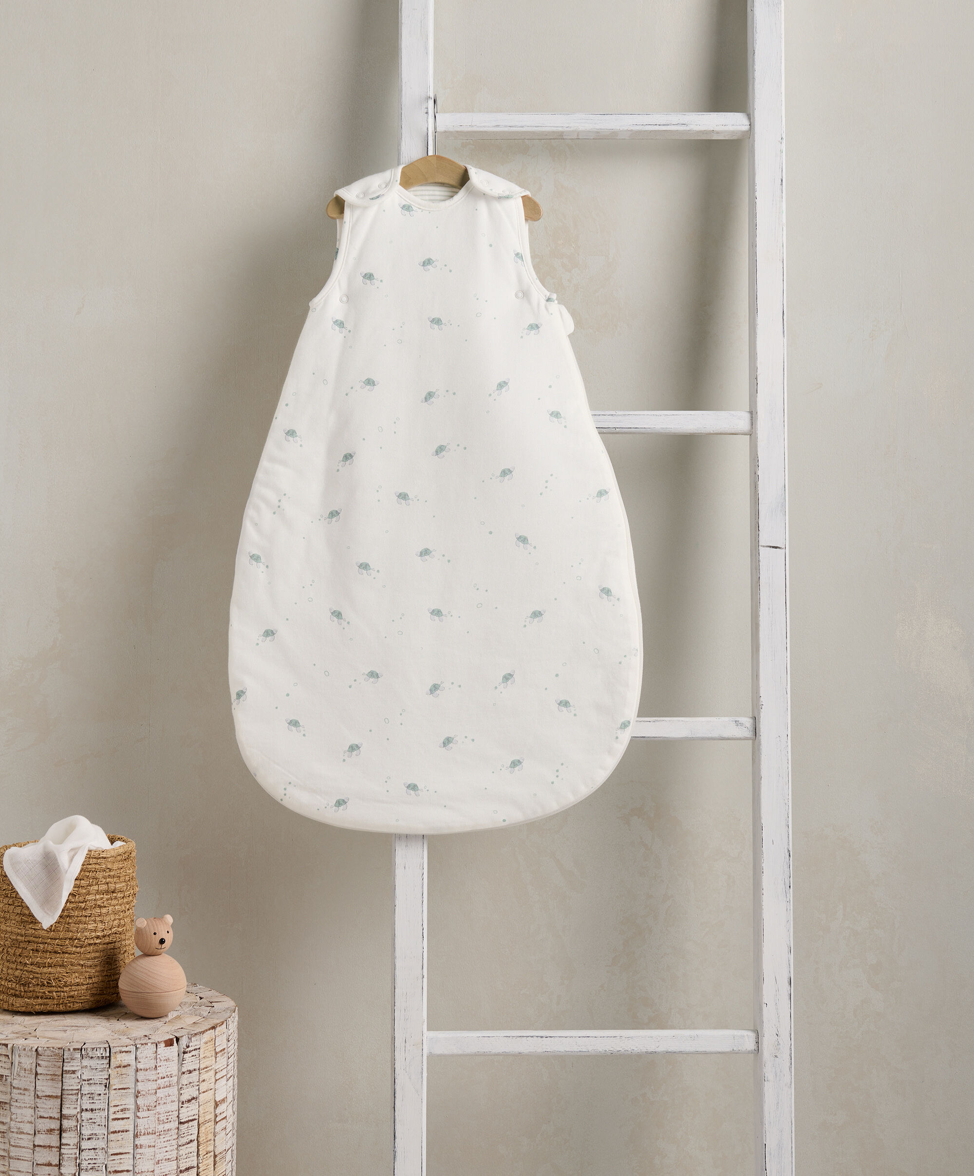 كيس نوم دريم بود للأطفال منذ الولادة حتى 6 شهور بنقشة سلحفاة - معدل دفء 2.5