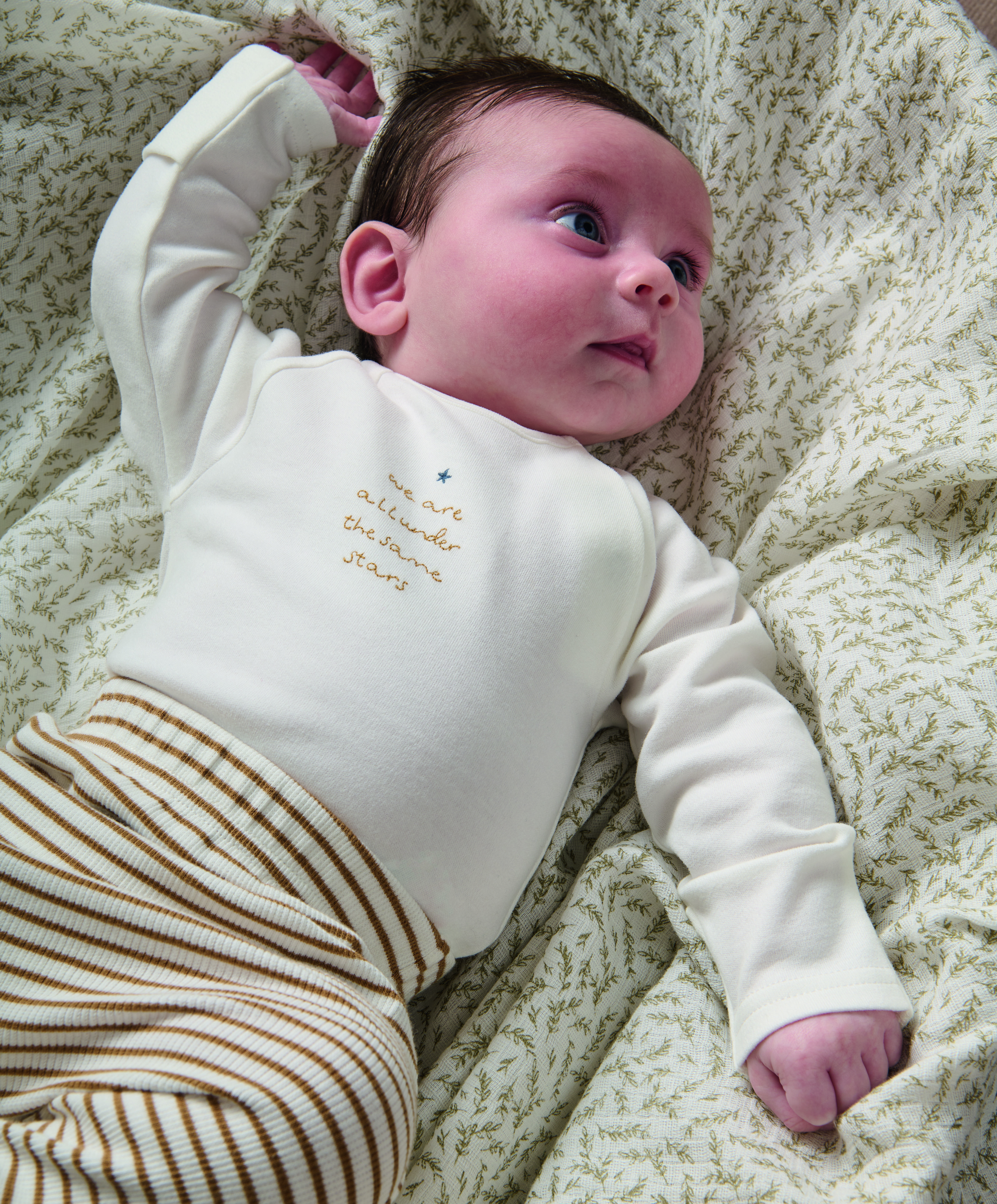 طقم لباس قطعة واحدة ولغينغز مخطط - قطعتان image number 5