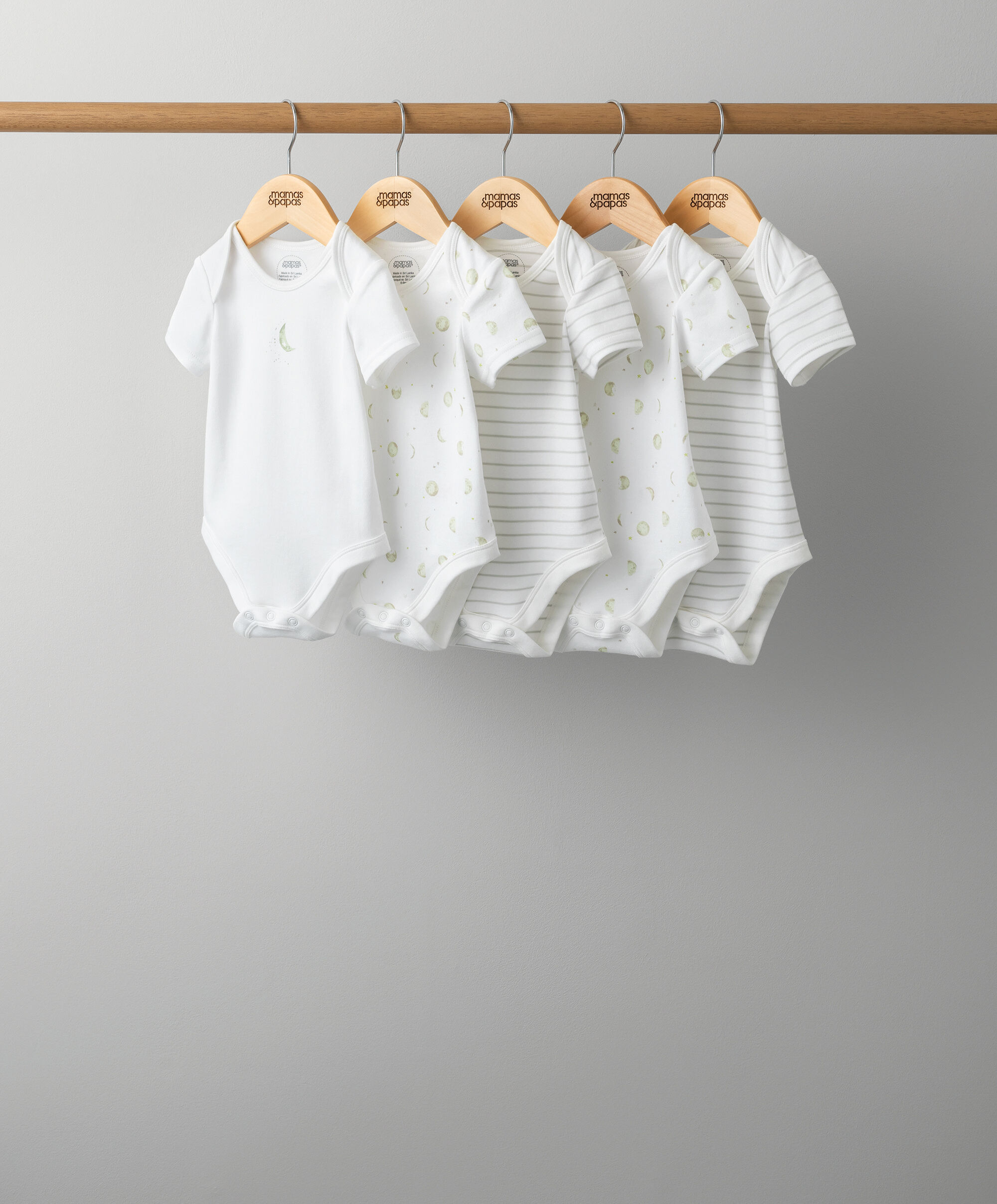 طقم لباس قطعة واحدة بنقشة نجوم - 5 قطع image number 1