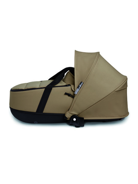 عربة أطفال بيبي زن يويو2 بهيكل أبيض ومهد محمول خفيف بني image number 4