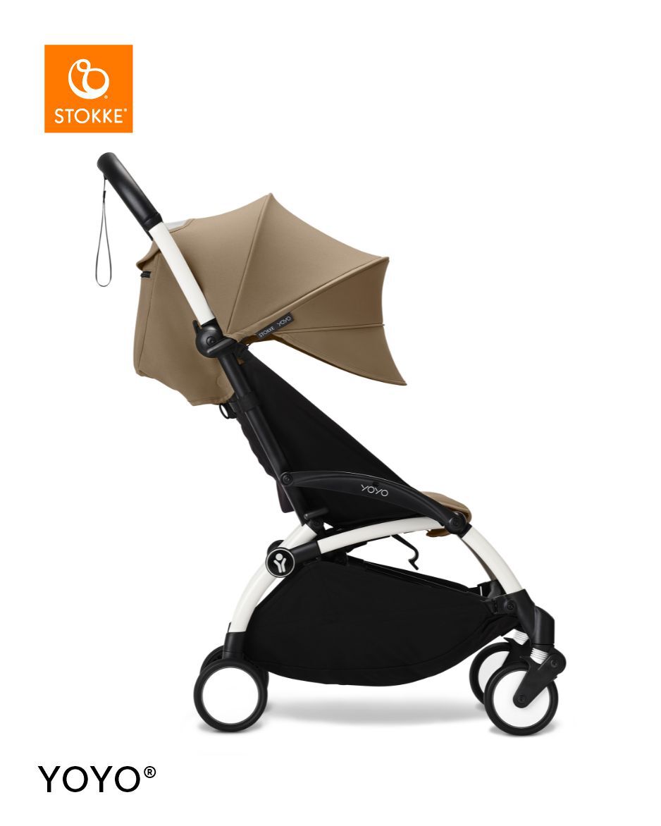 Stokke YOYO3 White Frame with 6+ Color Pack - Toffee & Cup Holder (3 Pieces) image number 3