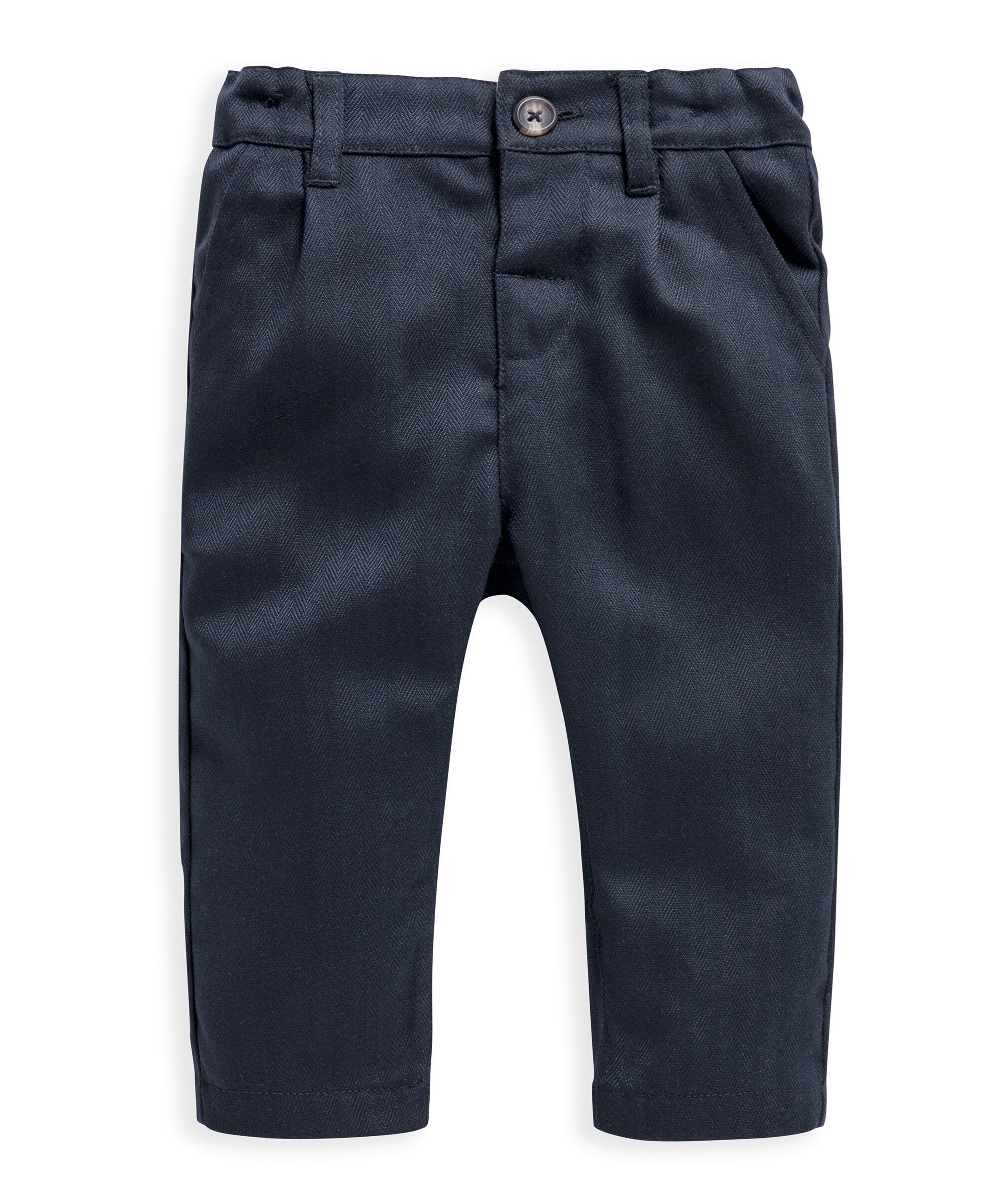 بدلة بربطة عنق منسوجة بلون كحلي - 4 قطع image number 9