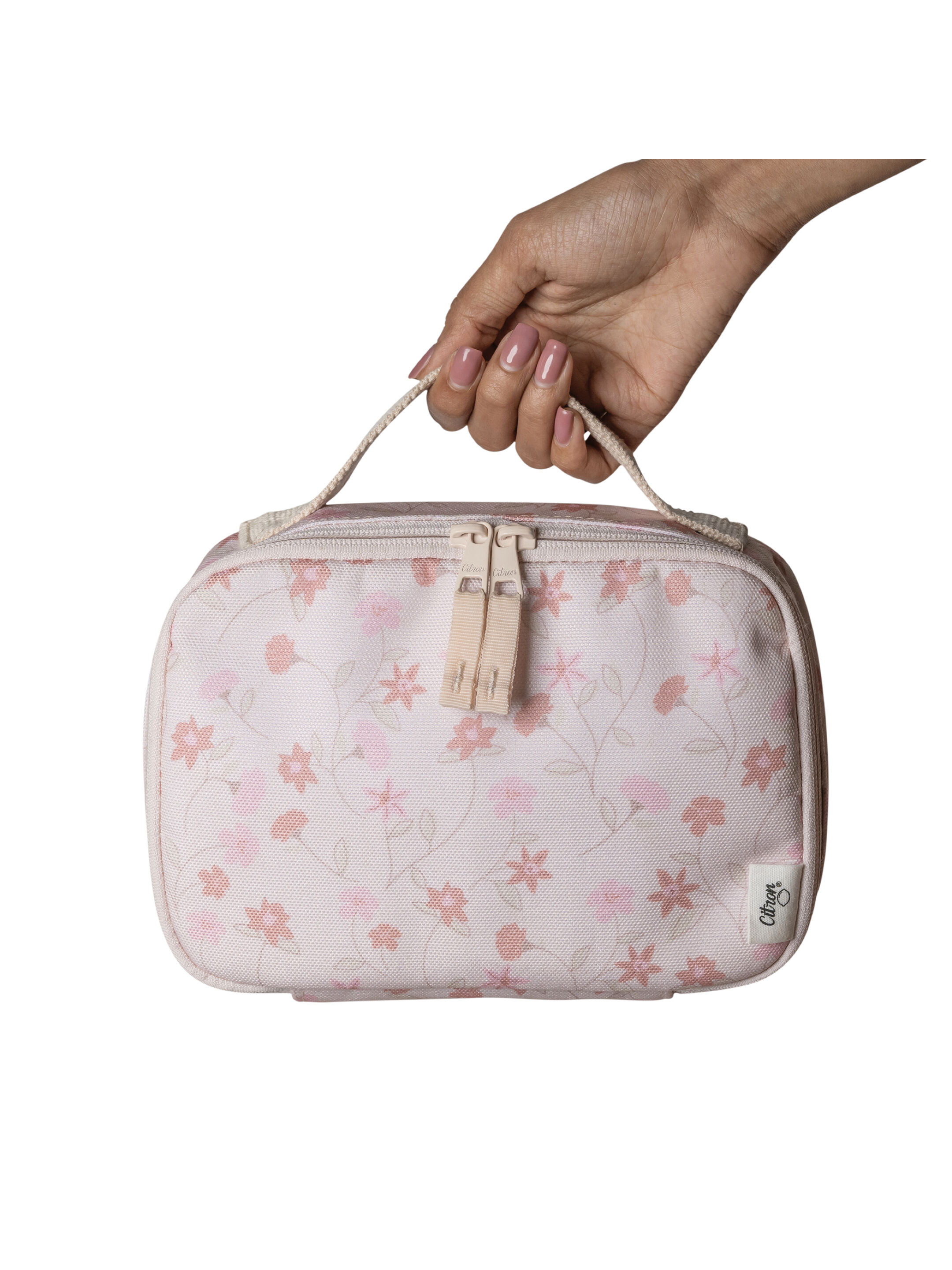 حقيبة وجبات خفيفة عازلة للحرارة من سيترون - نقشة زهور image number 5