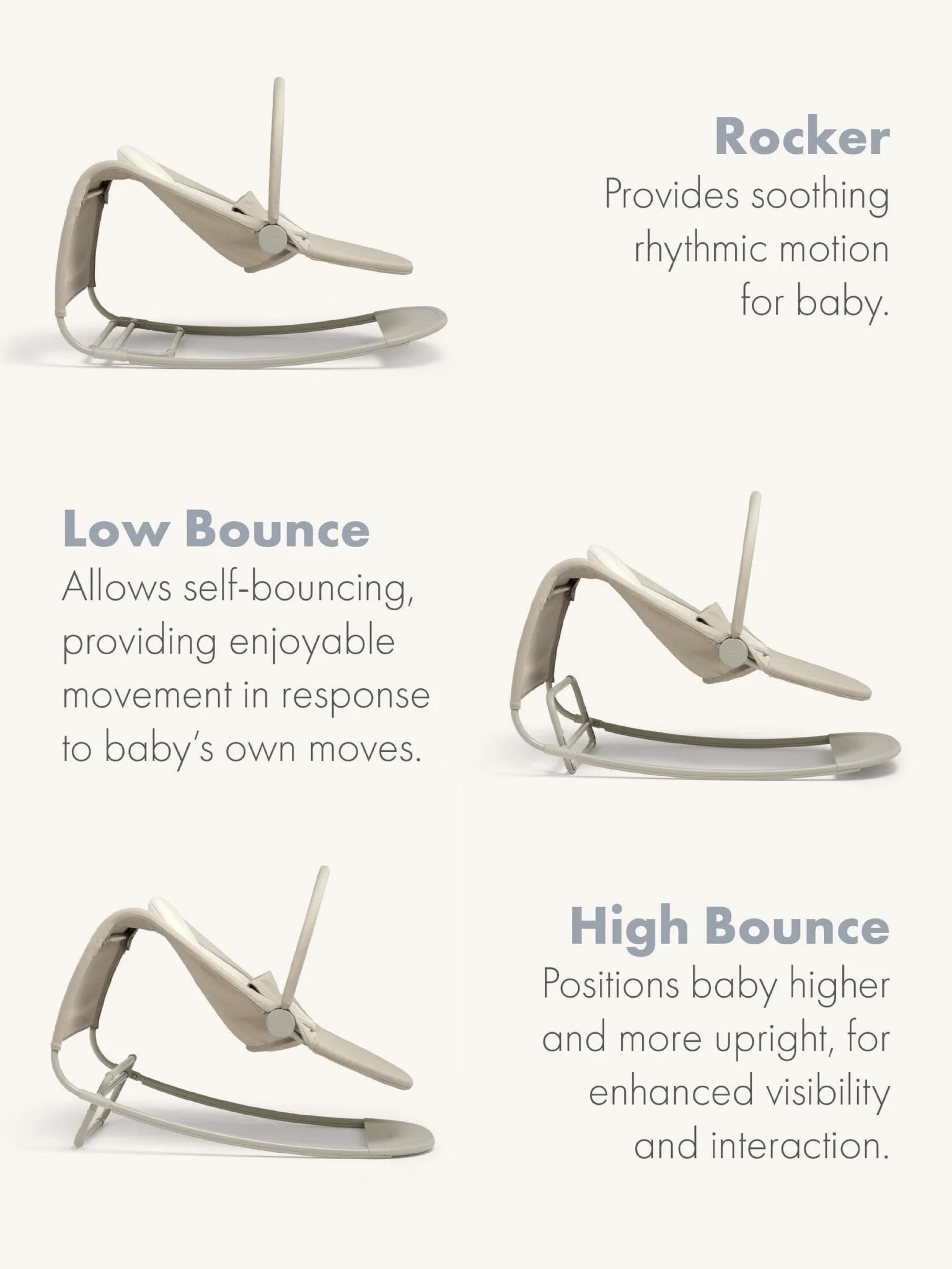 كرسي هزاز تيمبو 3 في 1 - بيج image number 2