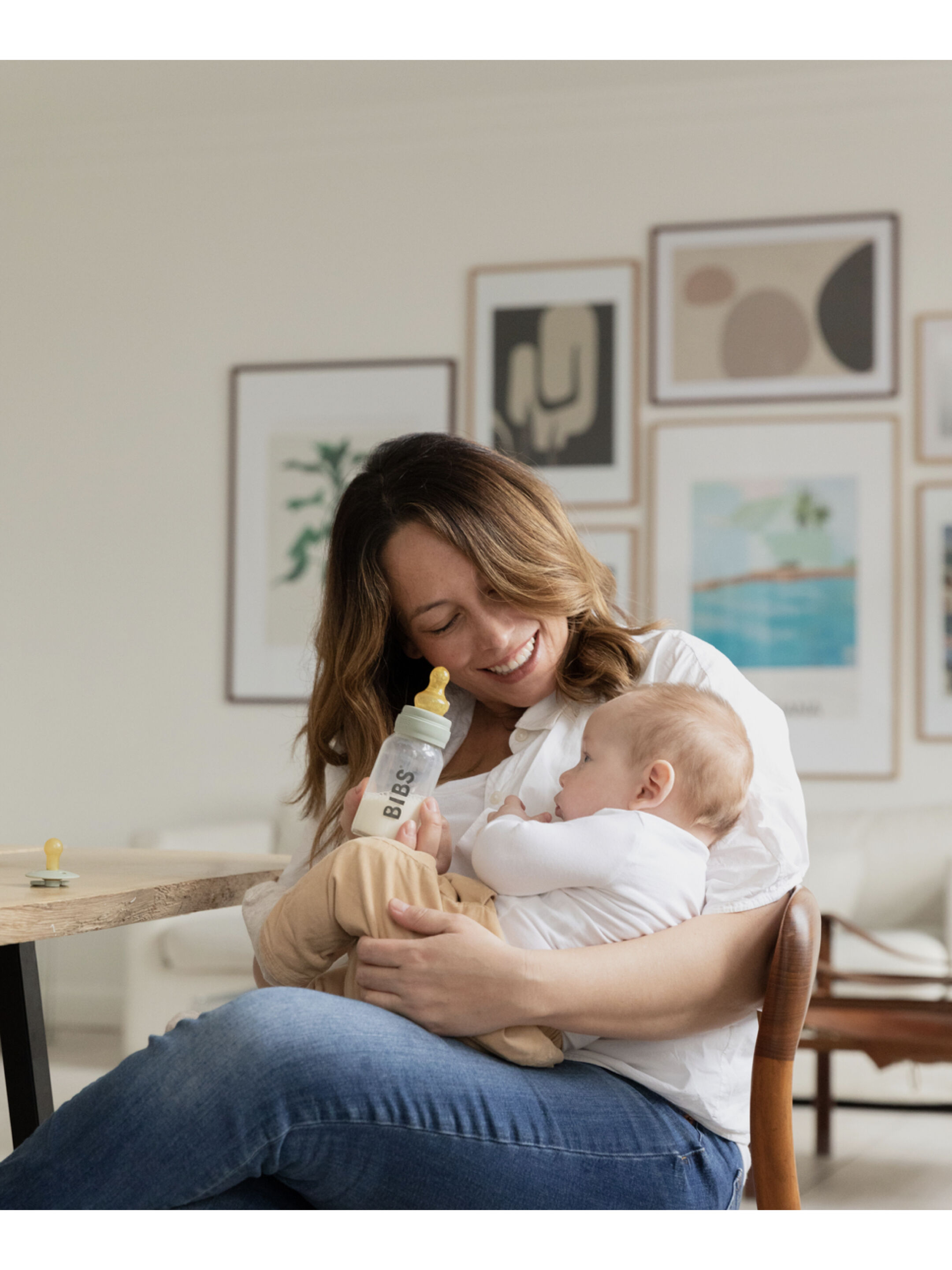 مجموعة حلمات زجاجات رضاعة بيبس بطيئة التدفق - قطعتان image number 3