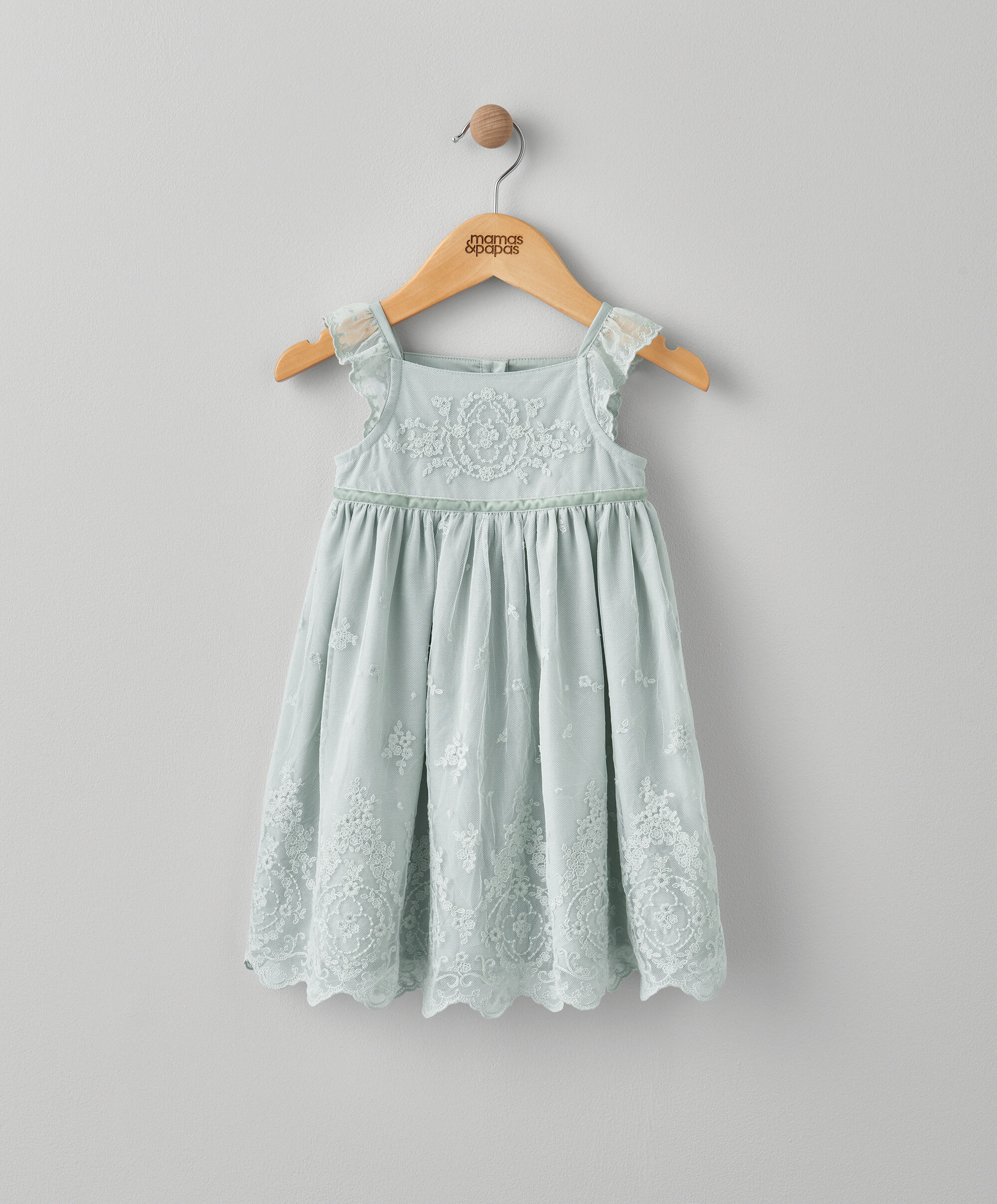 فستان دانتيل - أزرق image number 1