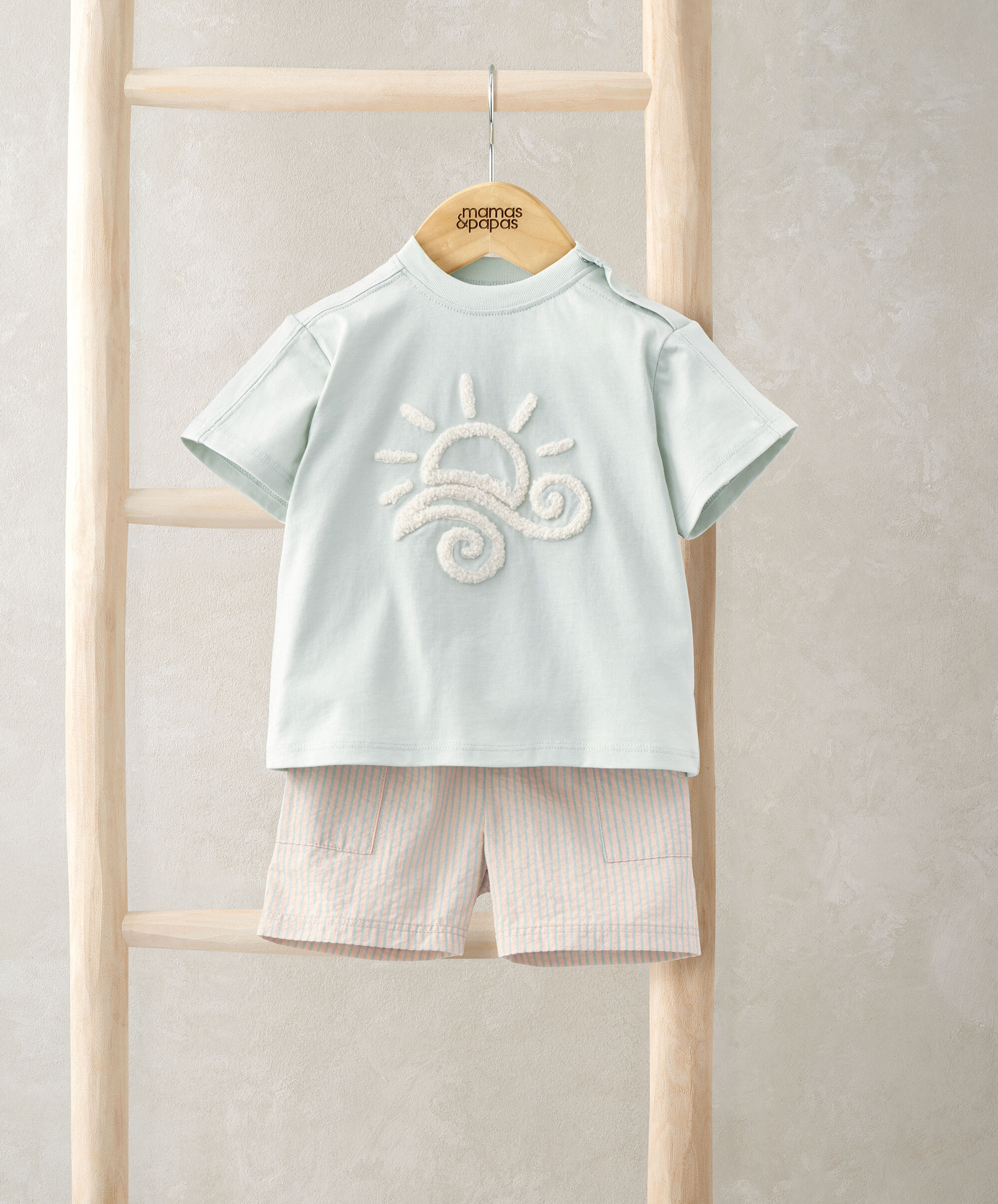 طقم بلوزة وشورت - قطعتان image number 1