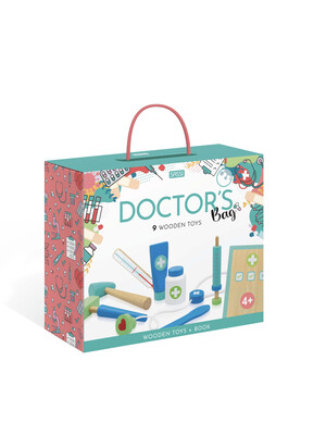 كتاب وألعاب خشبية من ساسي - تصميم حقيبة الطبيب