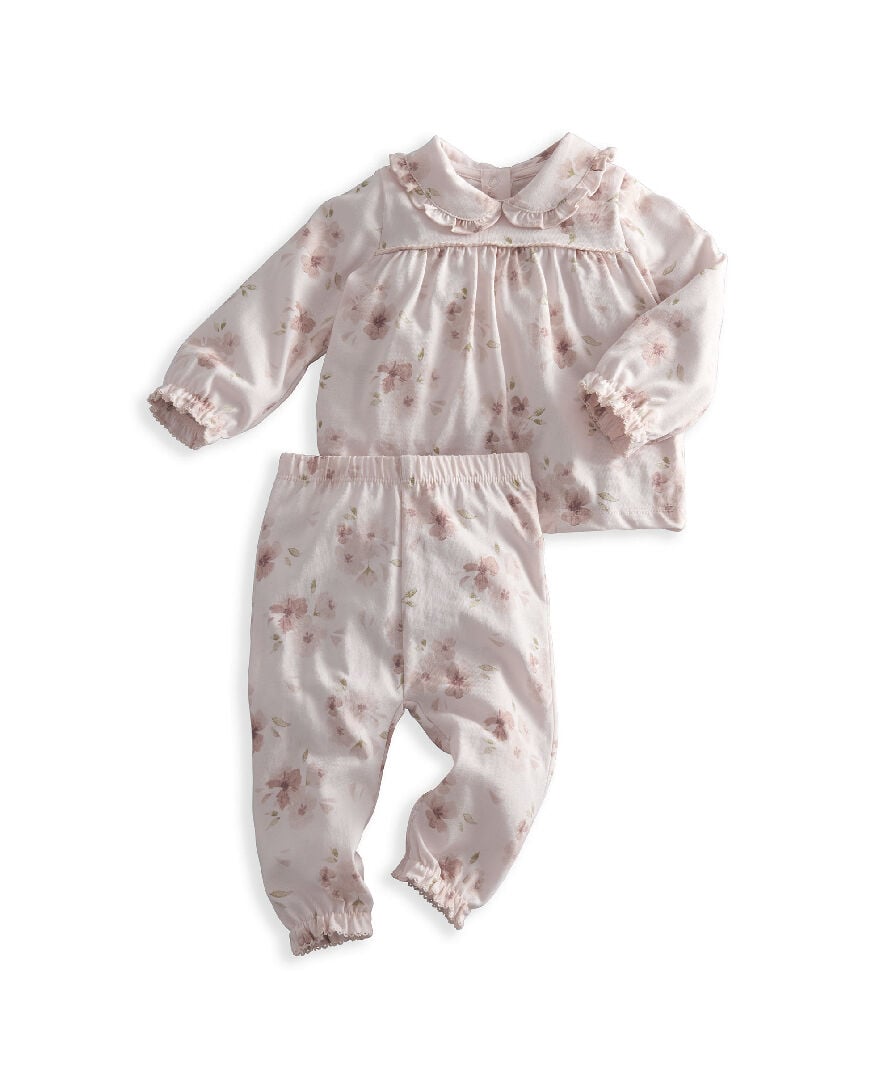 Jersey Watercolour Floral PJs image number 2