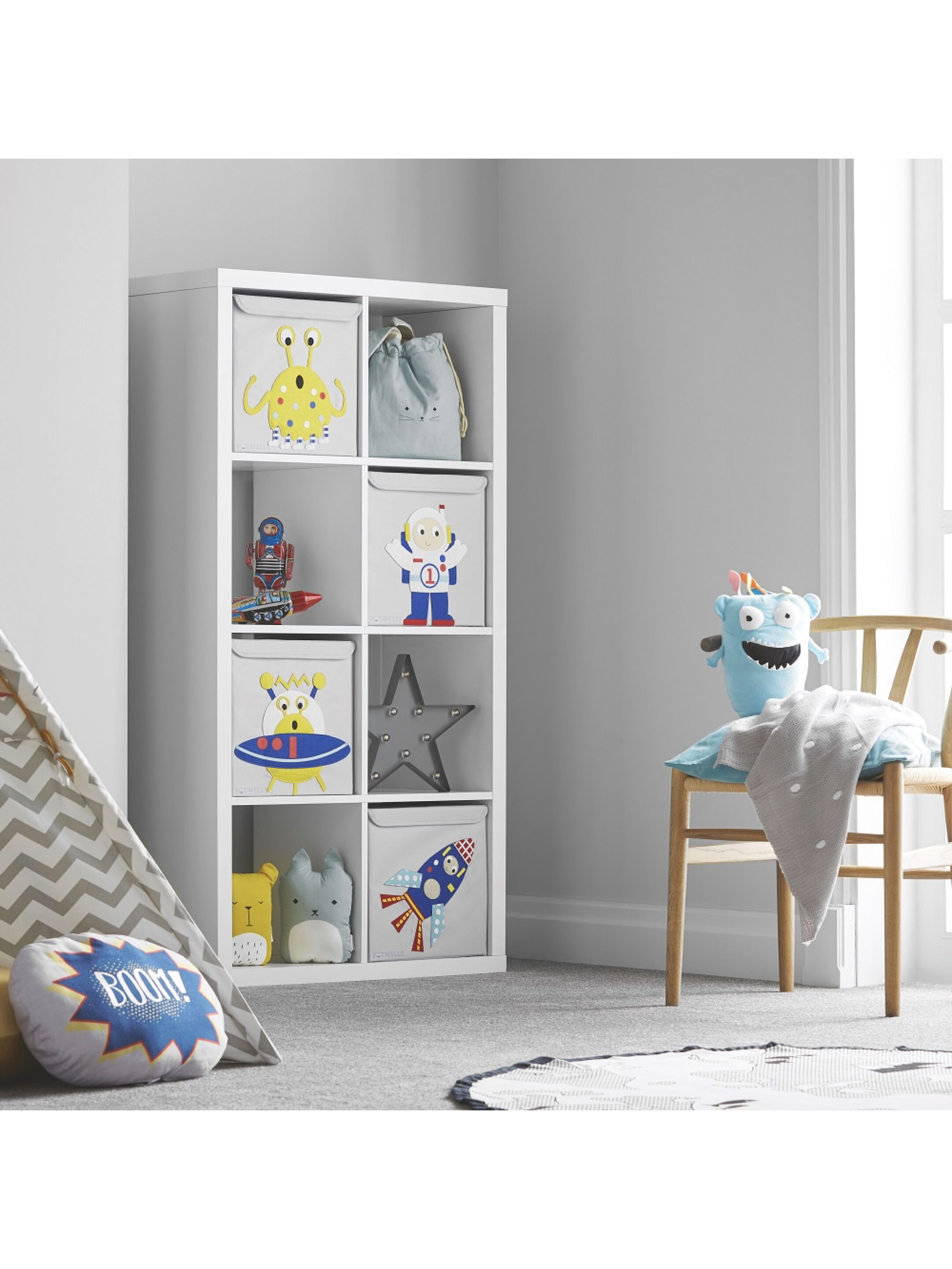 صندوق تخزين للأطفال من بوتويلز - تصميم صاروخ image number 2