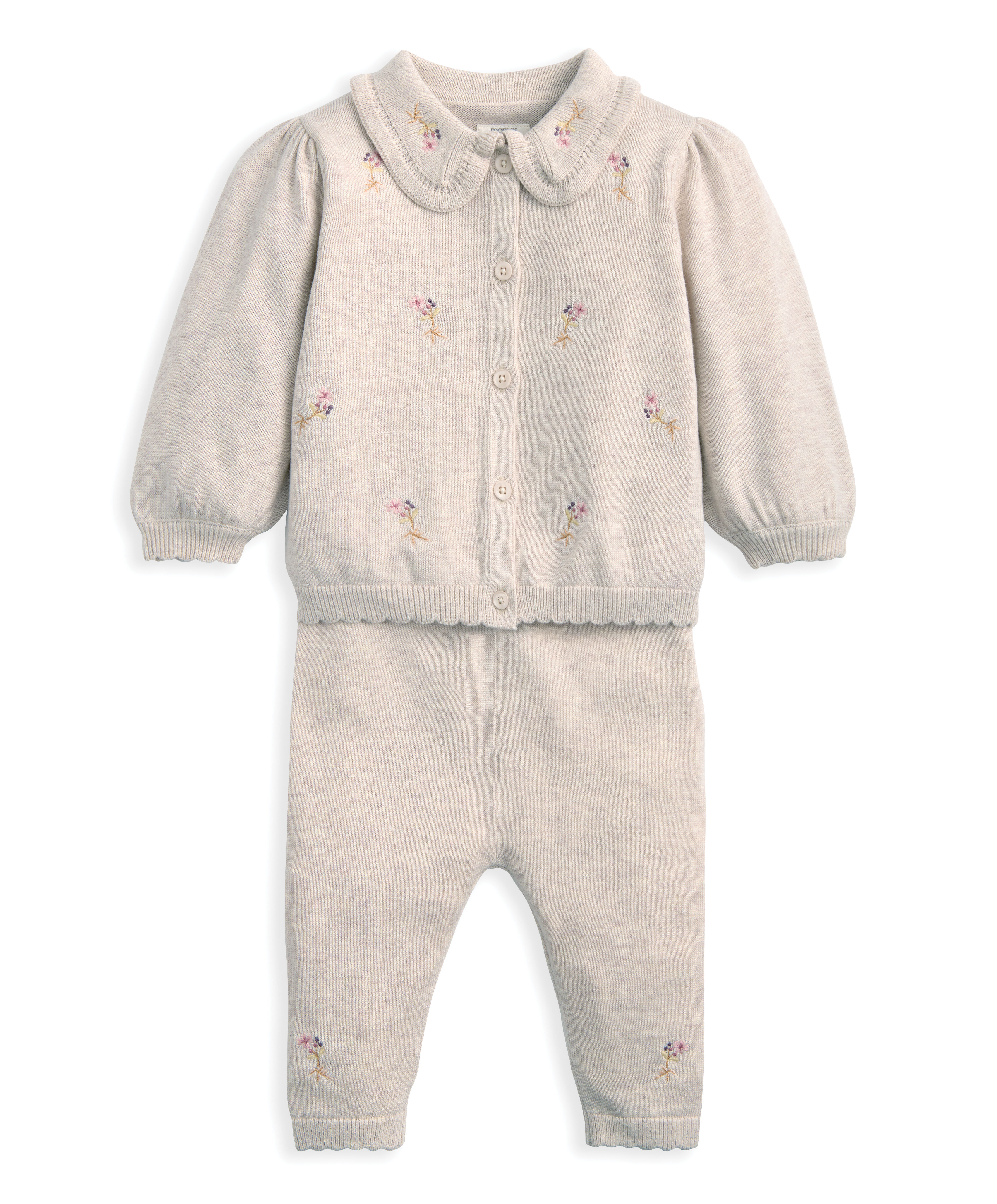 طقم منسوج بتطريزات، 2 قطع image number 2