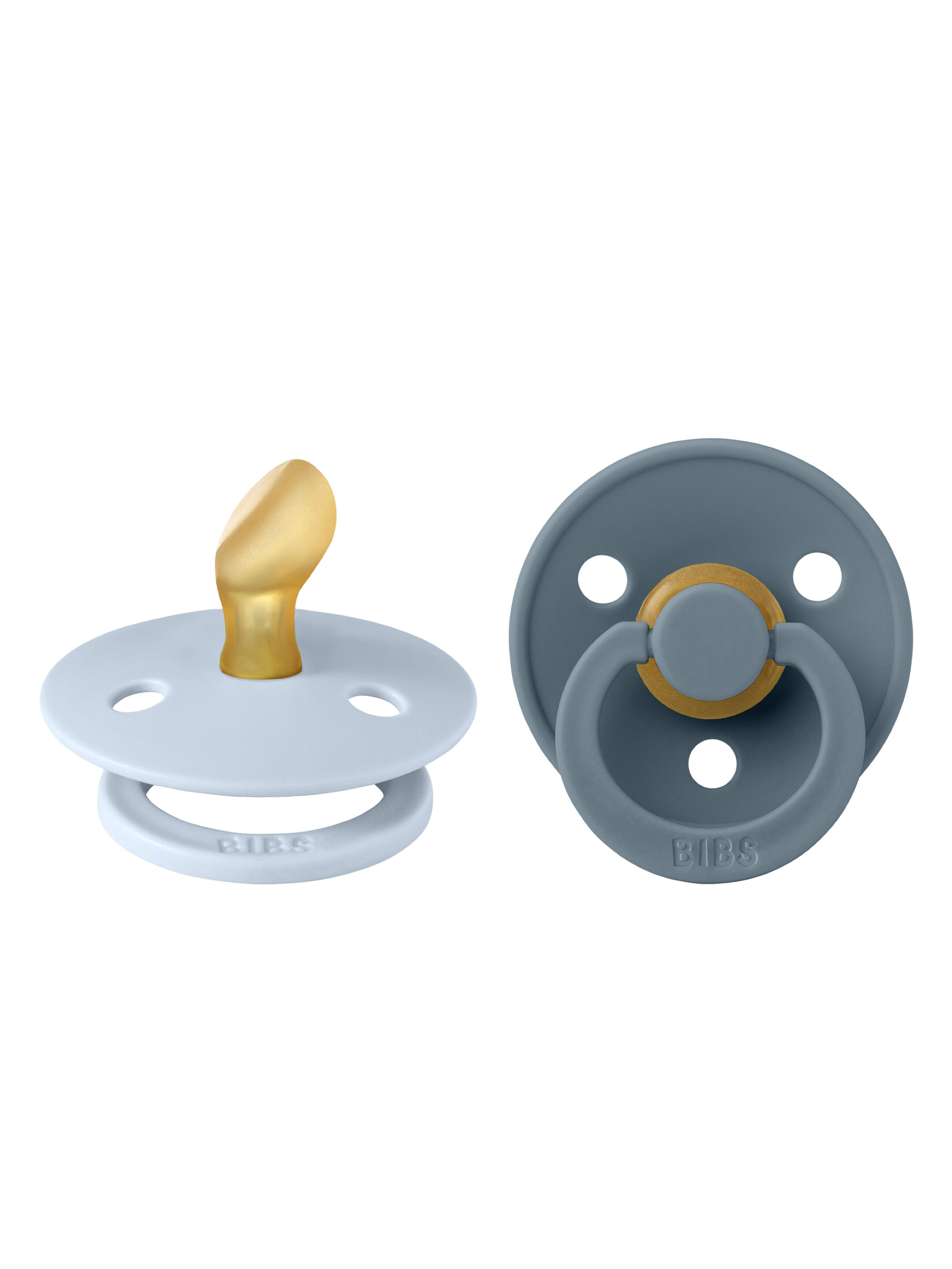 مجموعة لهايات بيبس كولور لاتكس مقاس 1 بحلمات ملائمة للفم للأطفال منذ الولادة فأكثر أزرق / أزرق بترولي- قطعتان image number 2