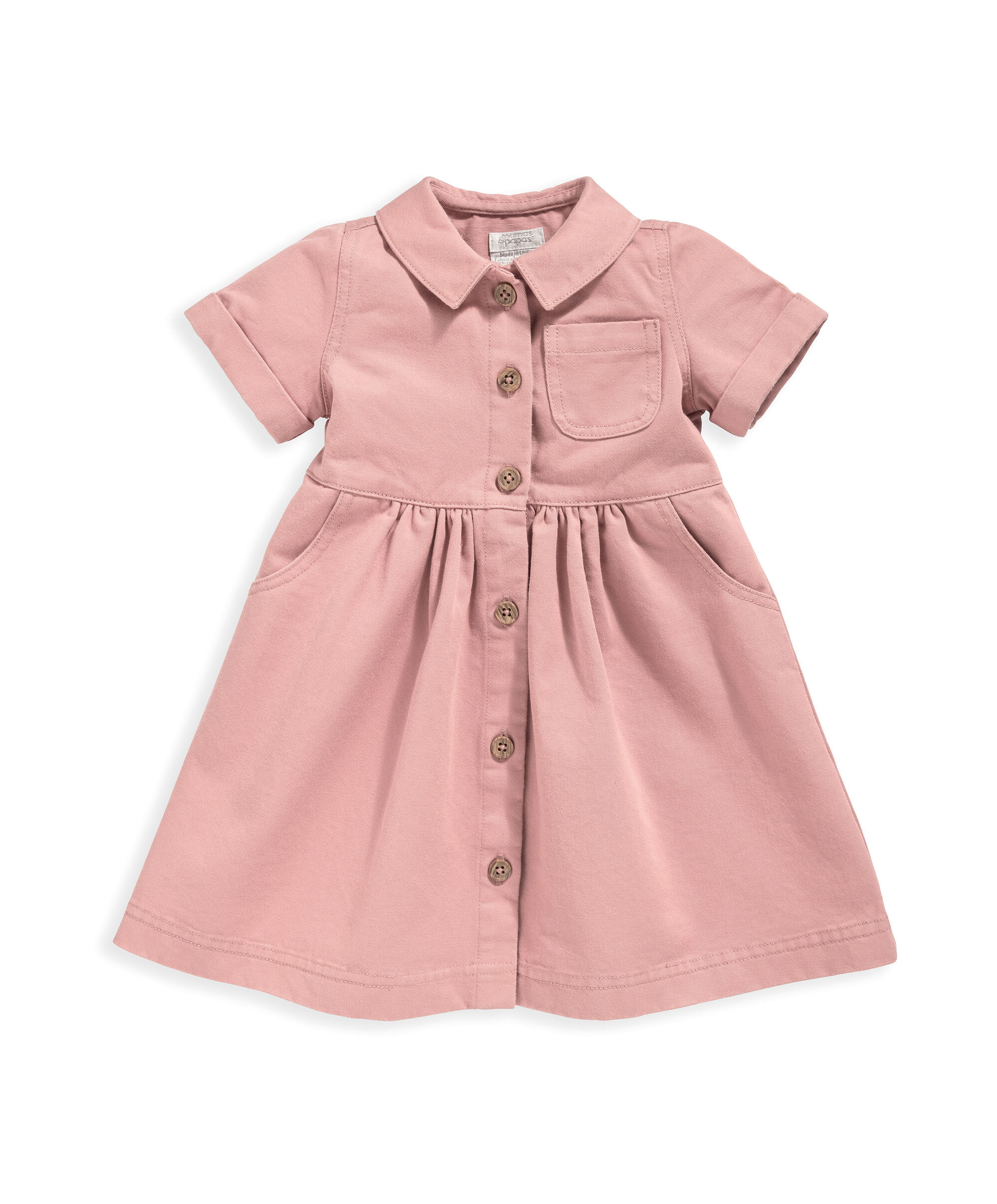 فستان بنمط قميص image number 2