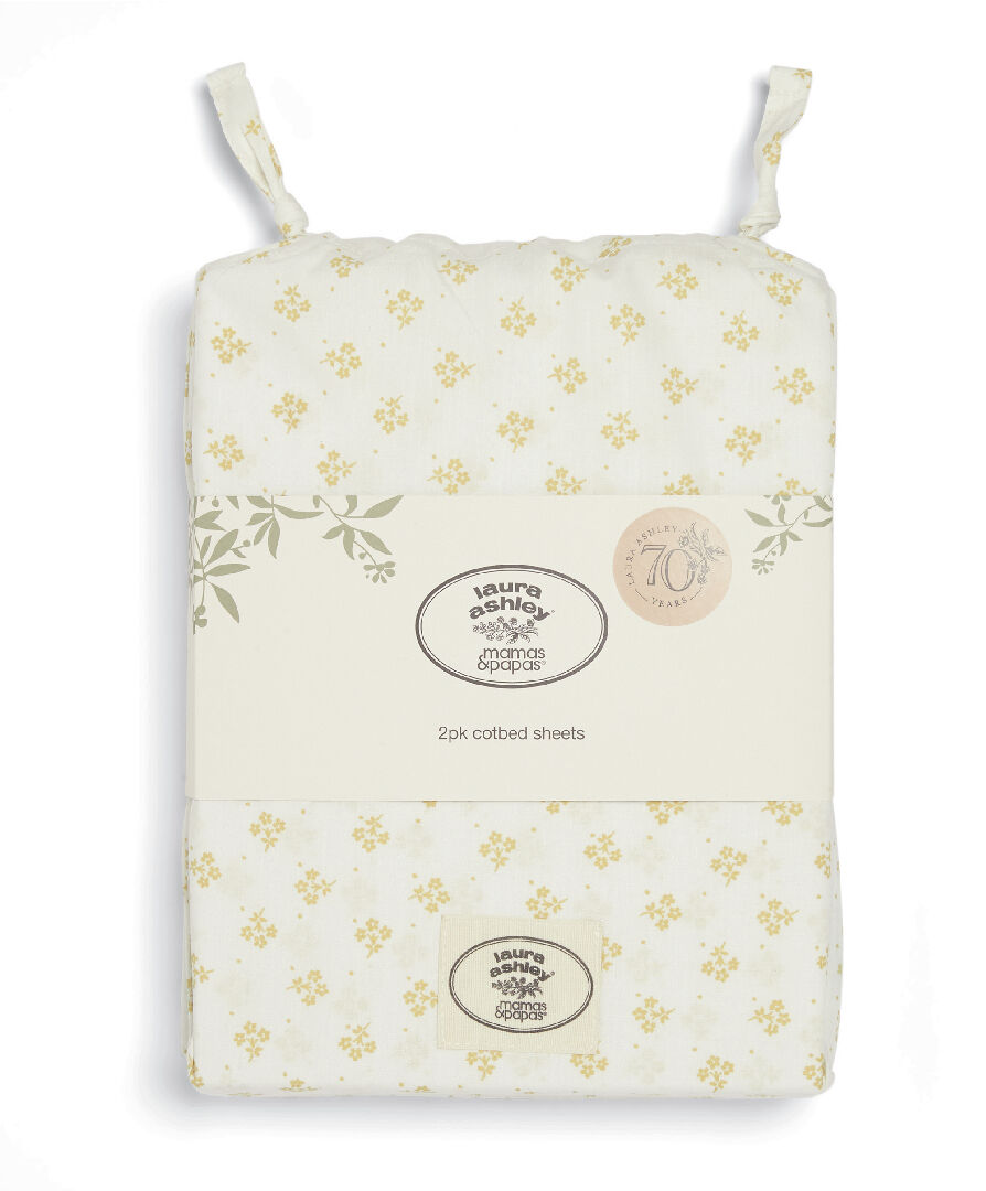 طقم شرشف بحواف مطاطية بنقشة مربعات غينغهام- قطعتان image number 4