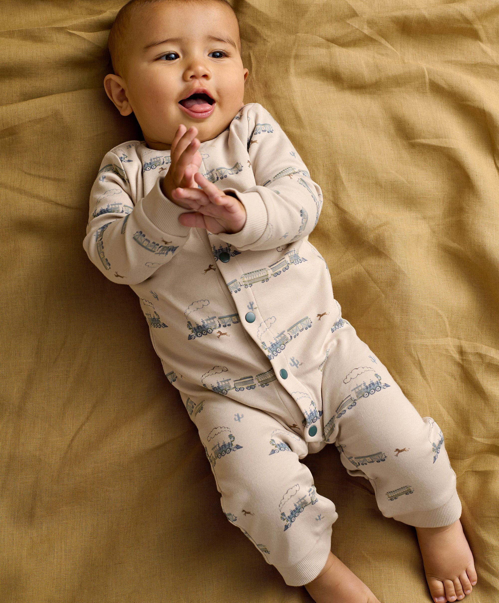 Train Print Romper