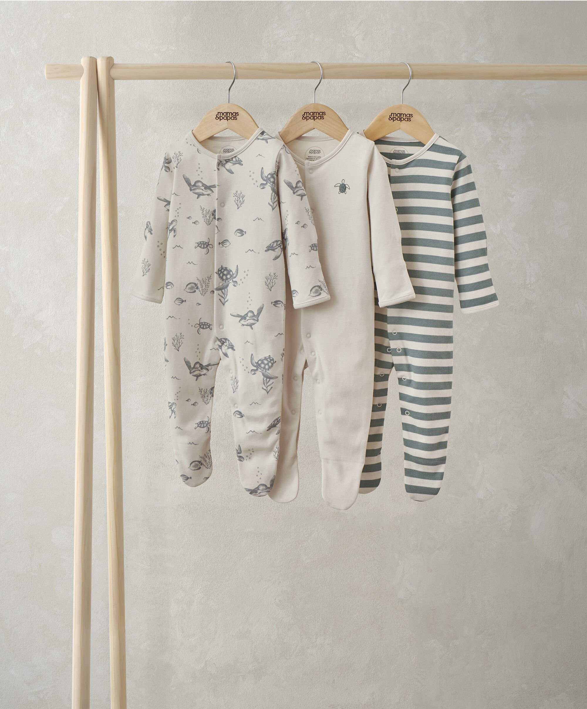 Under the Sea Sleepsuits (Pack of 3) image number 1
