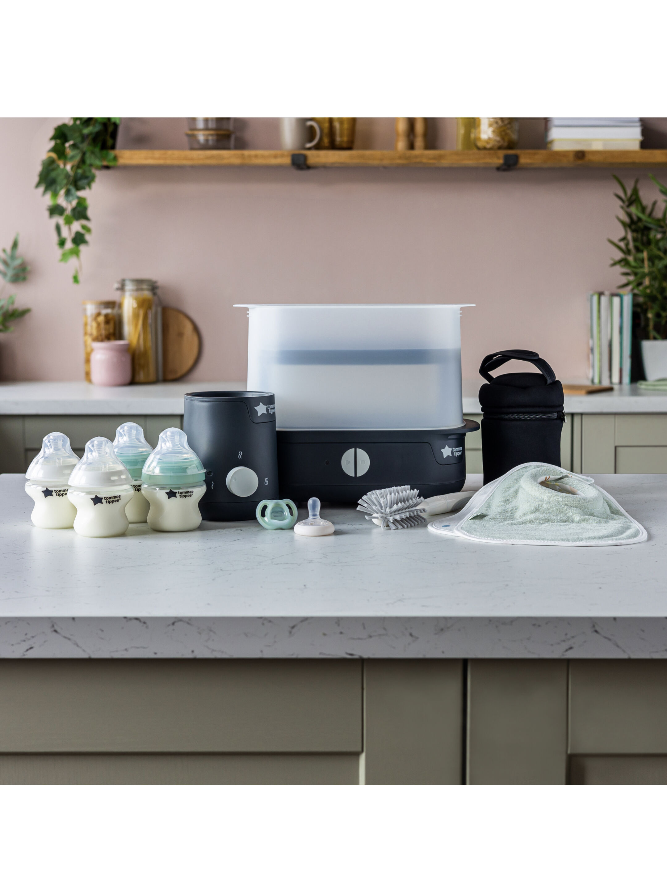 مجموعة رضاعة كاملة كلوزر تو نيتشر من تومي تيببي - أسود image number 2