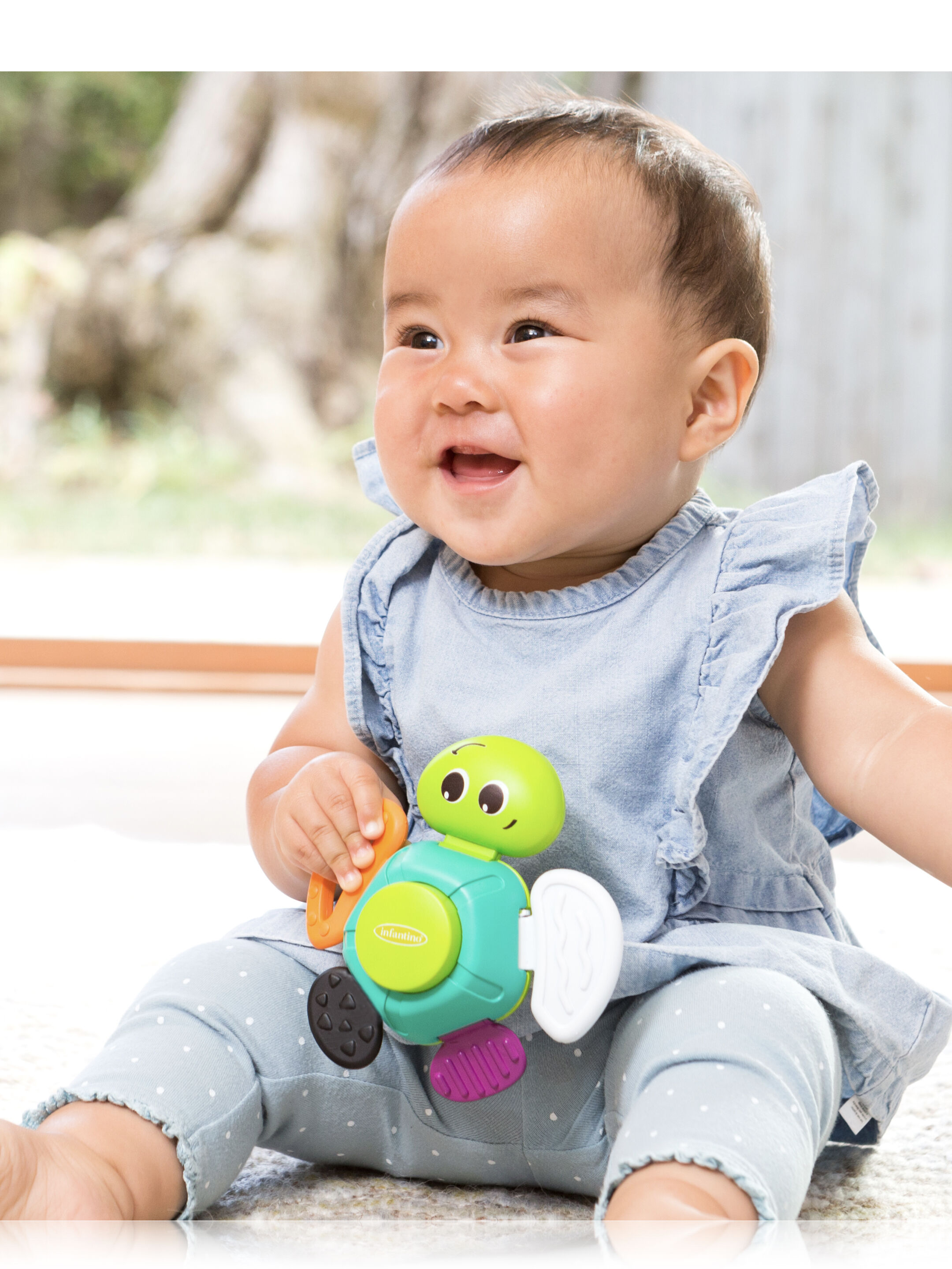 خشخيشة بتصميم سلحفاة - إنفانتينو image number 1