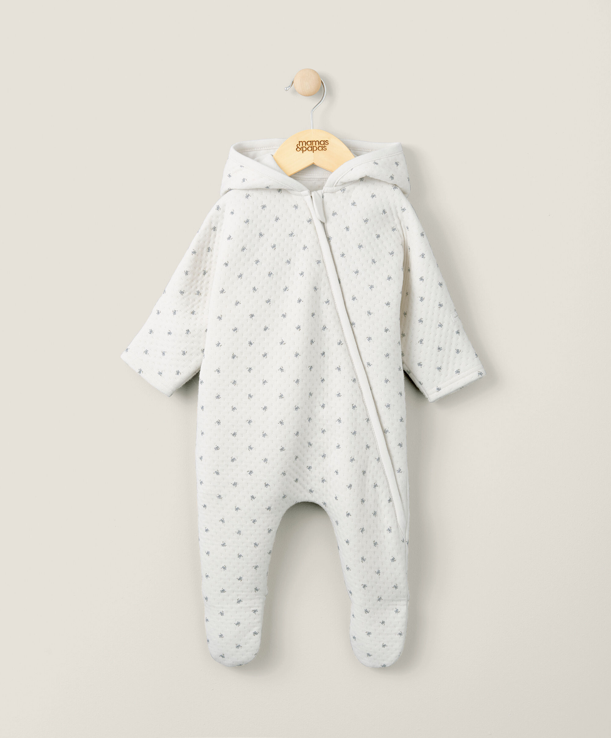 أوفرول جيرسيه بنقشة زهور - أزرق image number 1