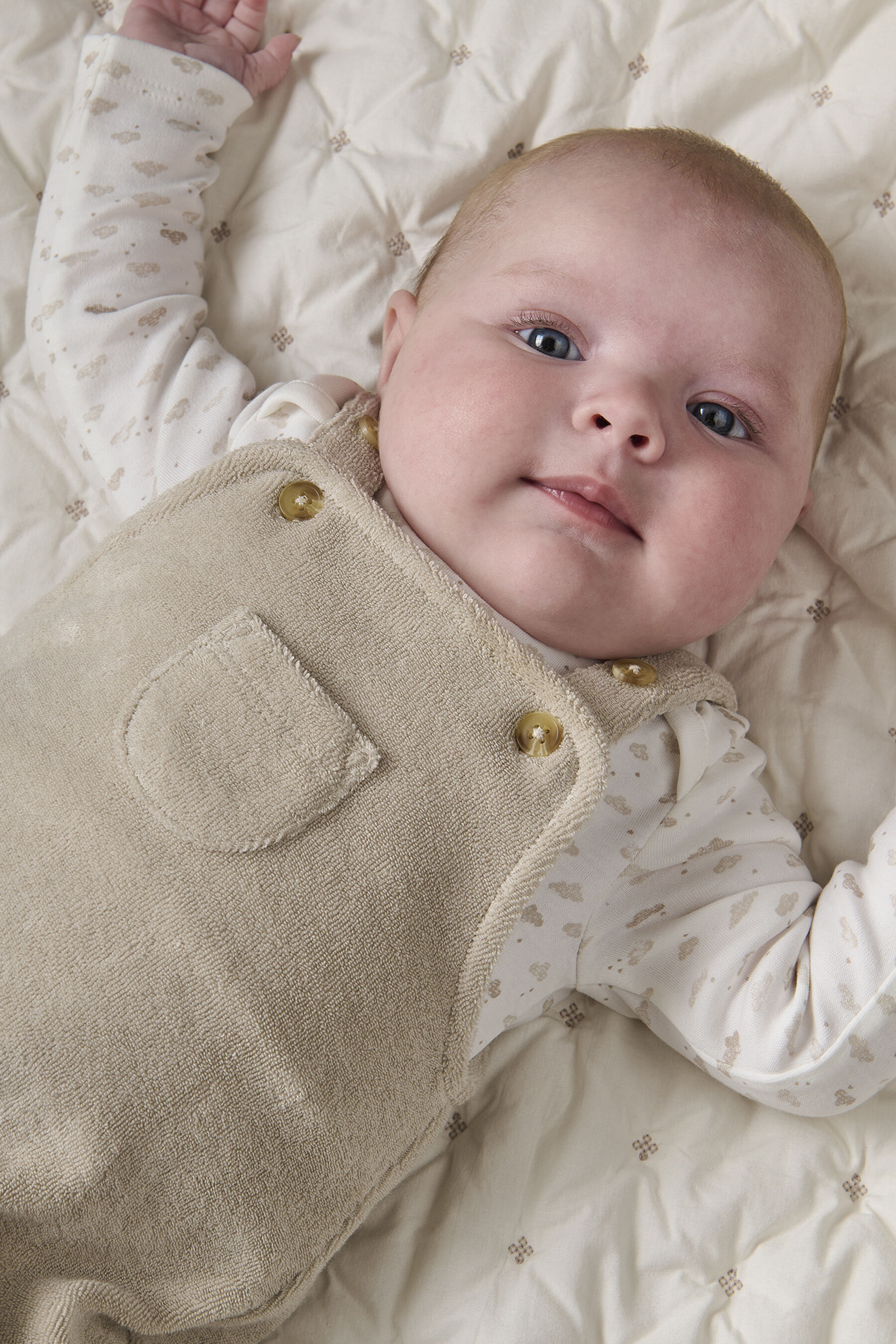 طقم لباس قطعة واحدة ودنغري قماش مناشف- قطعتان image number 6