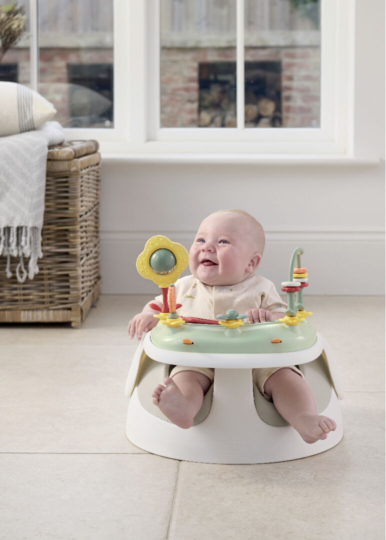 كرسي أطفال سناغ أرضي بصينية ألعاب - كلاي image number 3