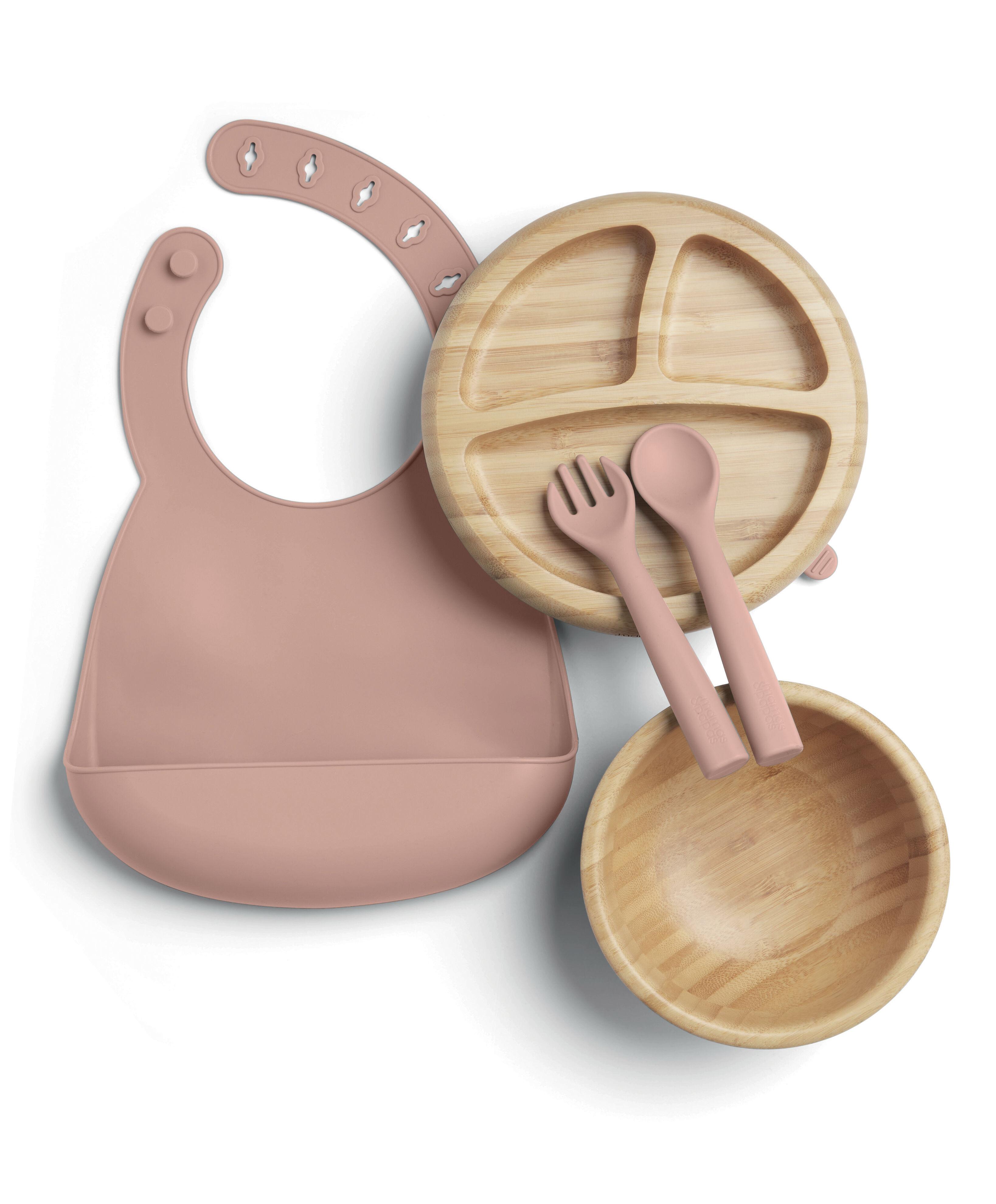 مجموعة كرسي جوس مرتفع وأدوات طعام بامبو - أخضر image number 3