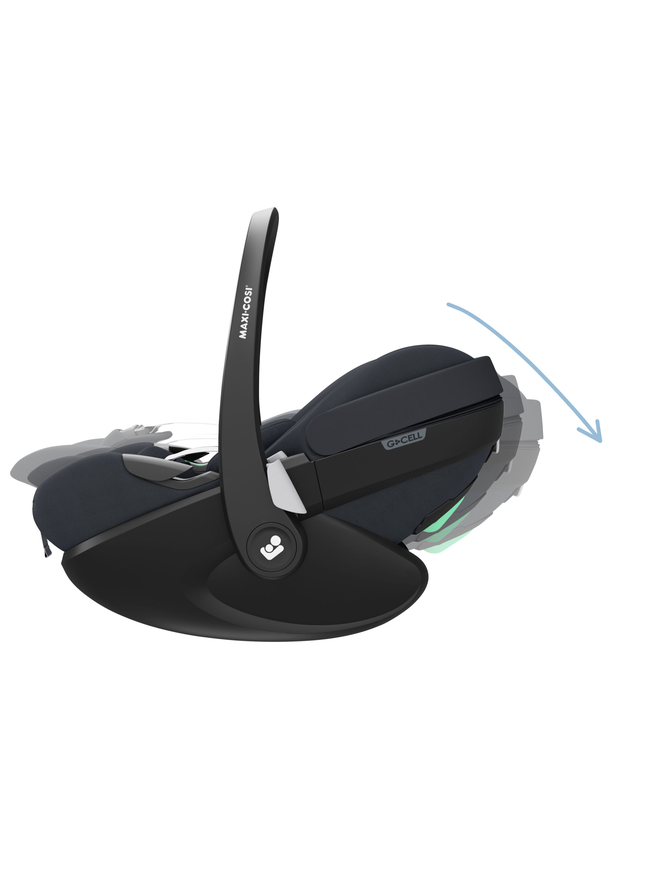 مجموعة مقعد سيارة بيبل 360 برو وقاعدة فاميلي فيكس 360 برو من ماكسي كوزي - رمادي image number 5