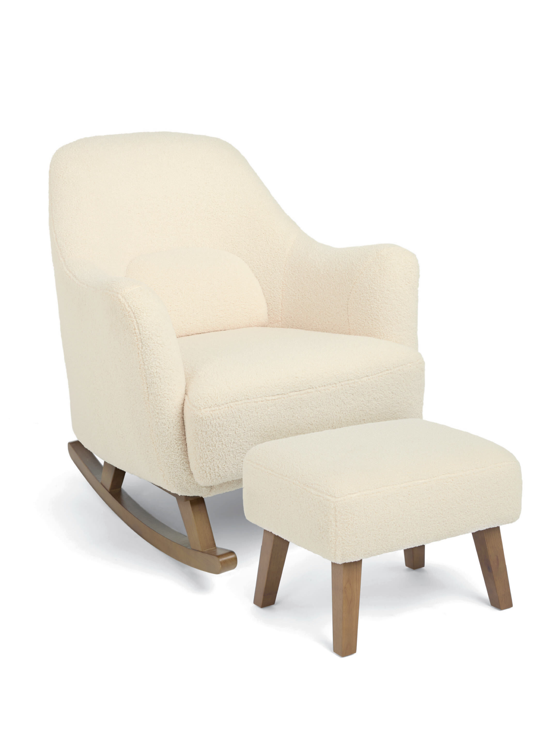 Penrose Nursing Chair & Stool Off White image number 1