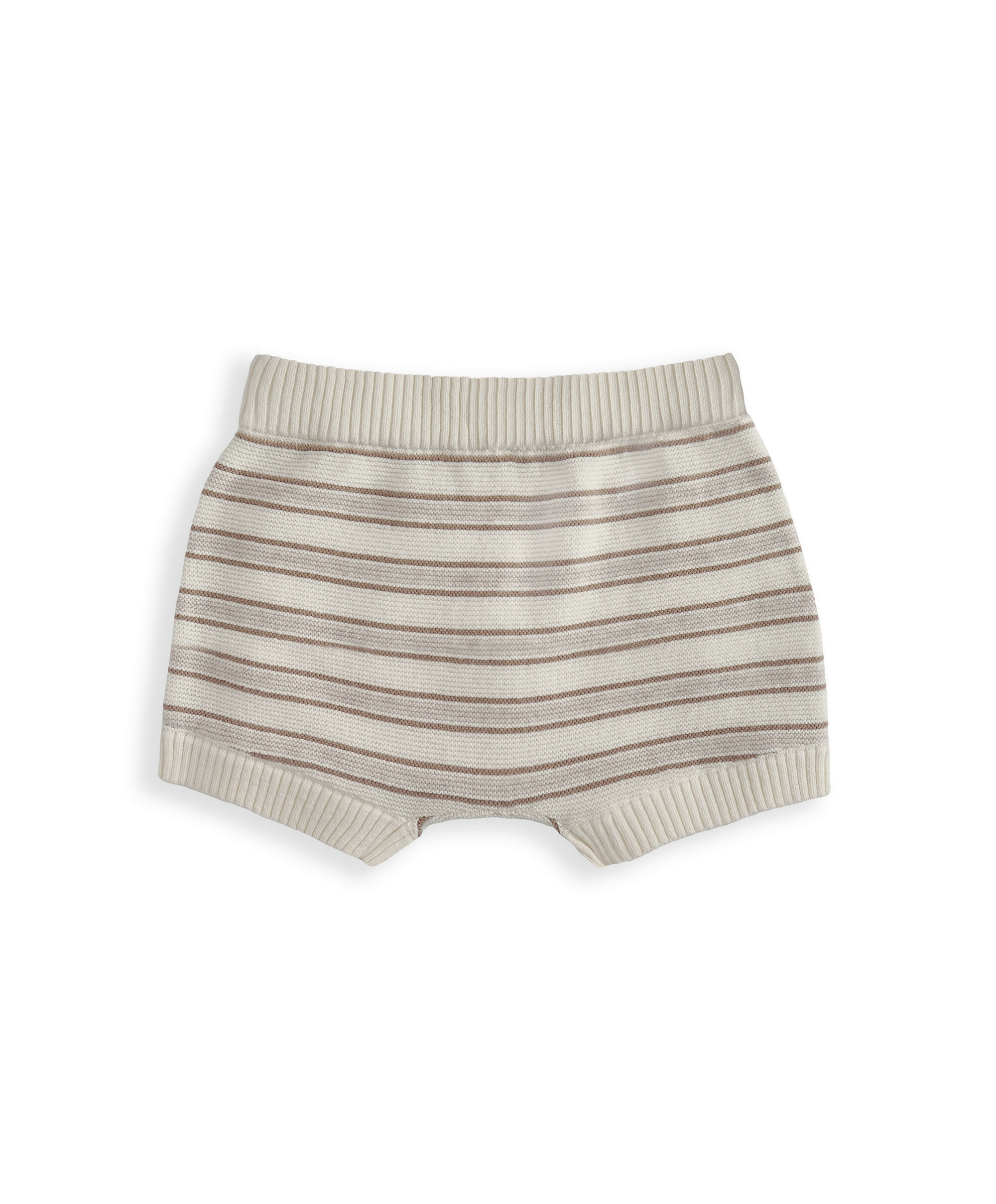 طقم بلوزة وشورت منسوج بنقشة مخططة، قطعتين image number 4