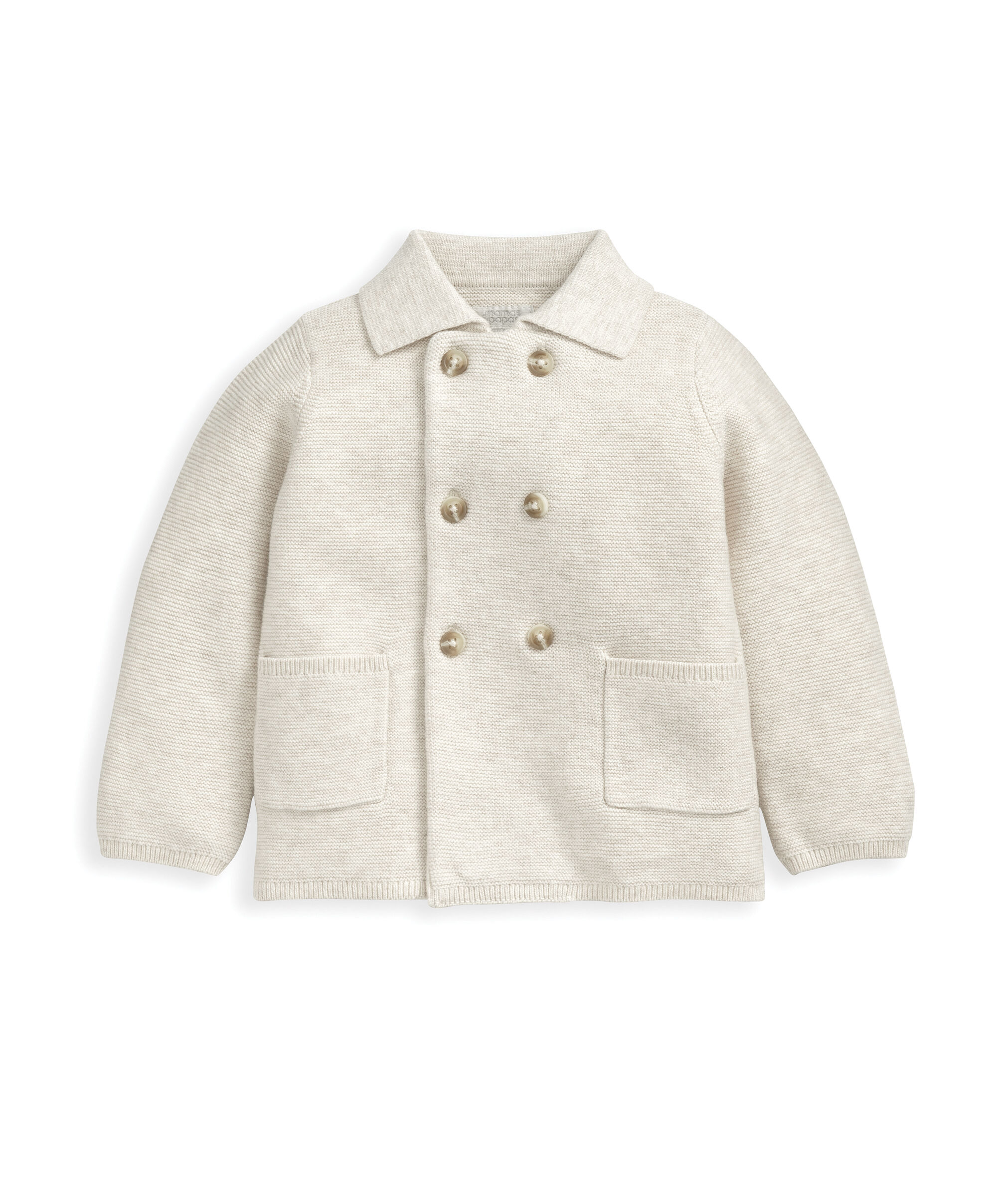 طقم بلوزة ولغينغز منسوج - بيج image number 2