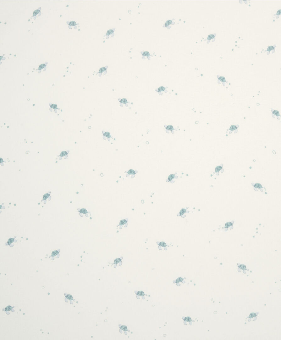 طقم شرشف مهد بحواف مطاطية ونقشة سلحفاة - قطعتان image number 2