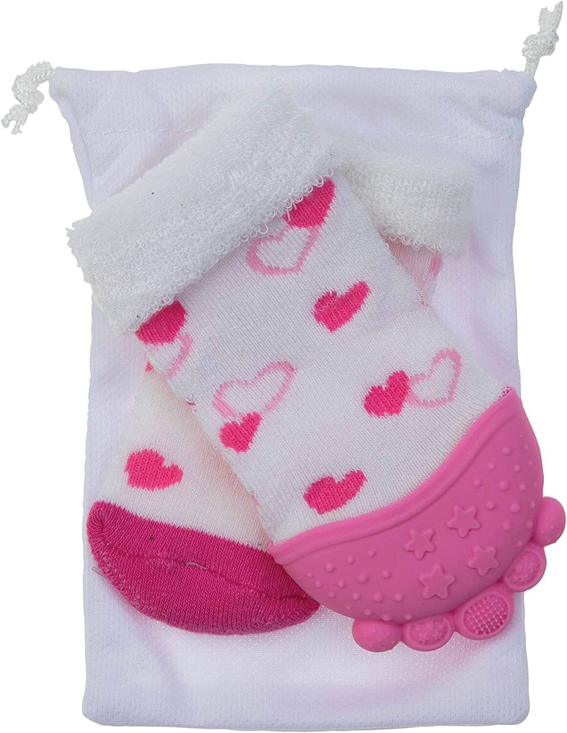 طقم جوارب تسنين من نوبي - (جورب تسنين، جورب عادي، حقيبة سفر صحية) image number 4