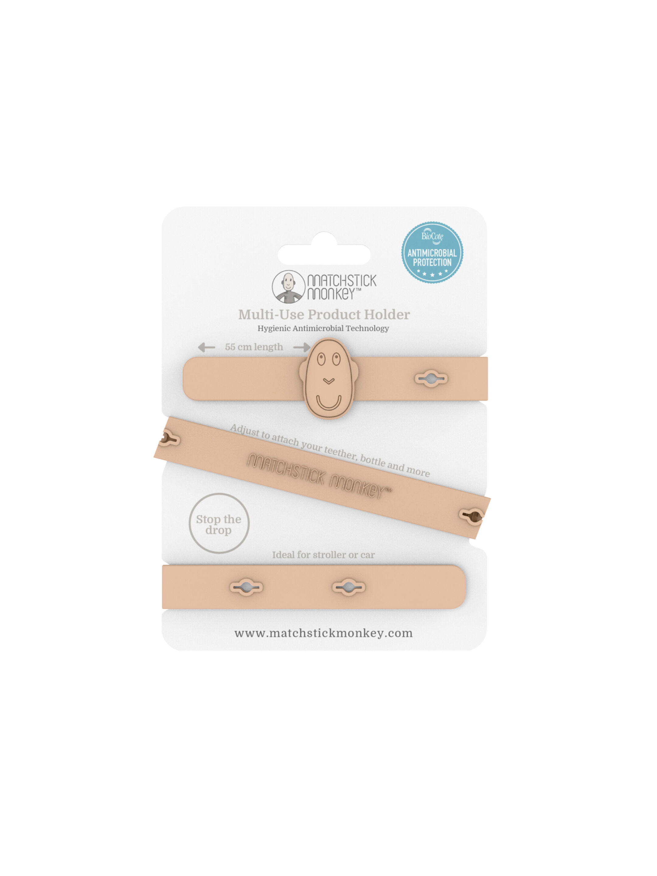 حامل منتجات متعدد الاستخدامات من ماتشستيك مونكي - وردي فاتح image number 1