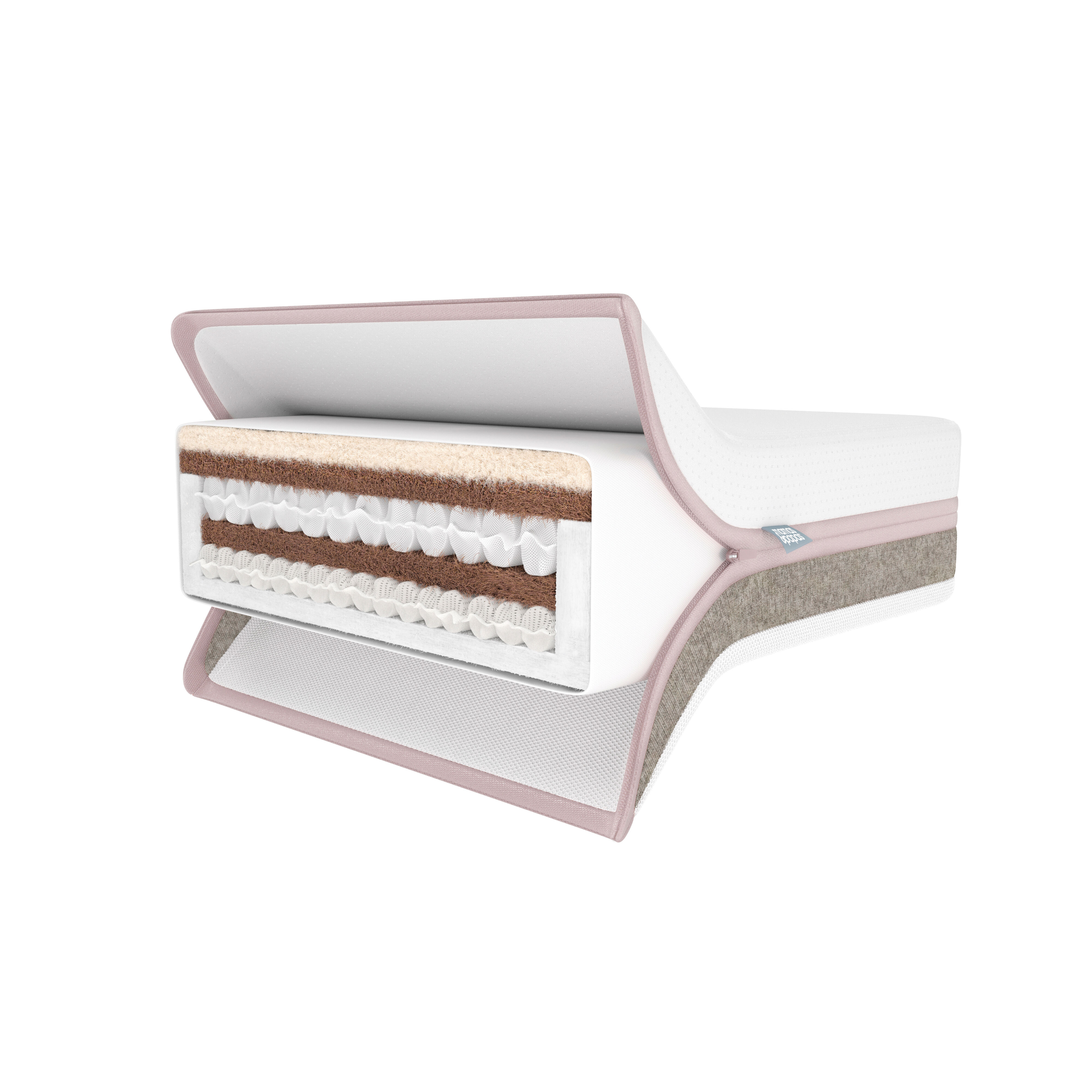 مرتبة سرير أطفال فاخرة مزدوجة الجوانب خامات متنوعة image number 3