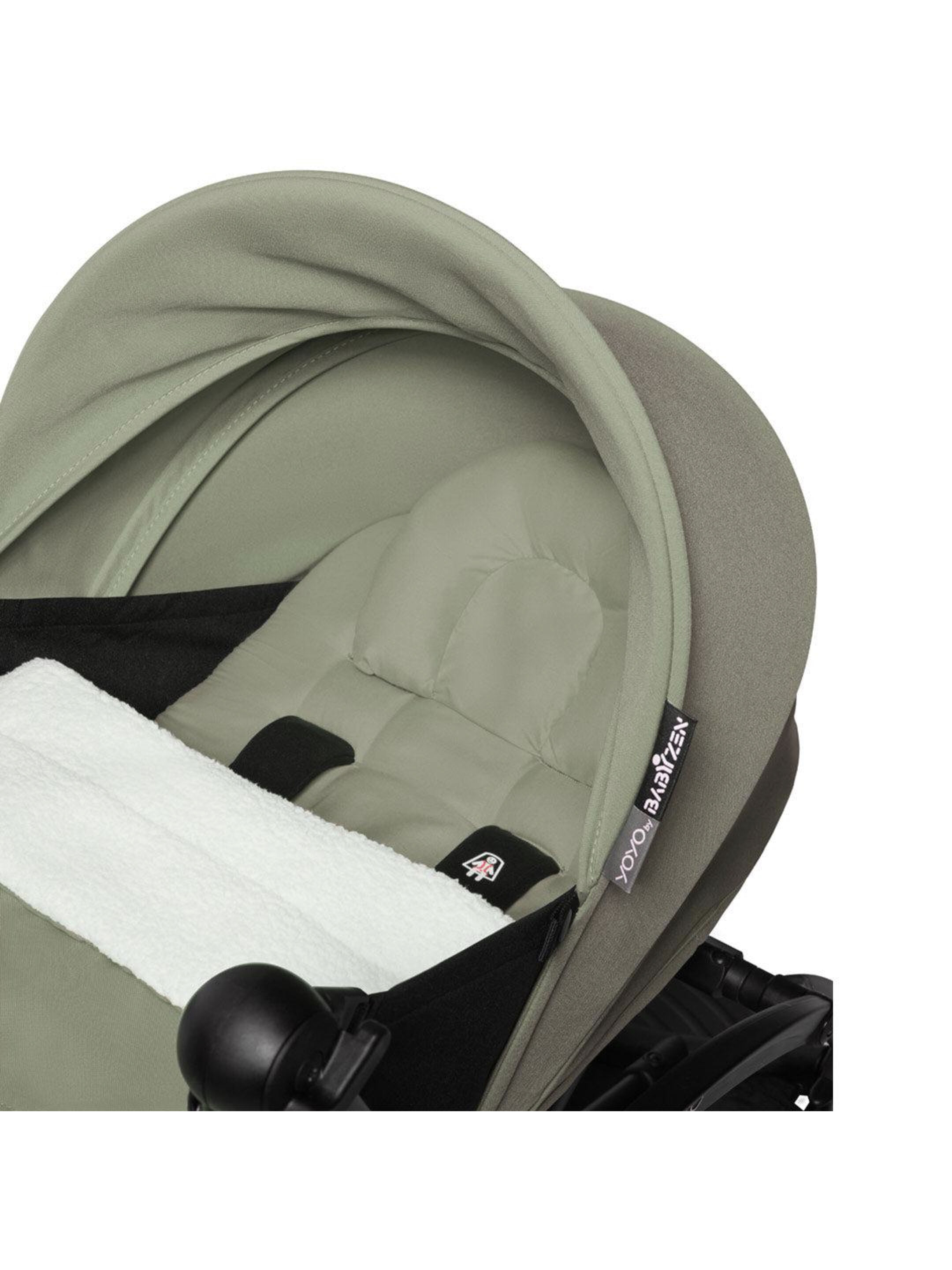 مجموعة مقعد عربة أطفال يويو للأطفال حديثي الولادة - أخضر زيتوني image number 2