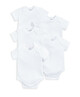 طقم لباس قطعة واحدة ويلكوم تو ذا وورلد بلون أبيض - 5 قطع image number 2