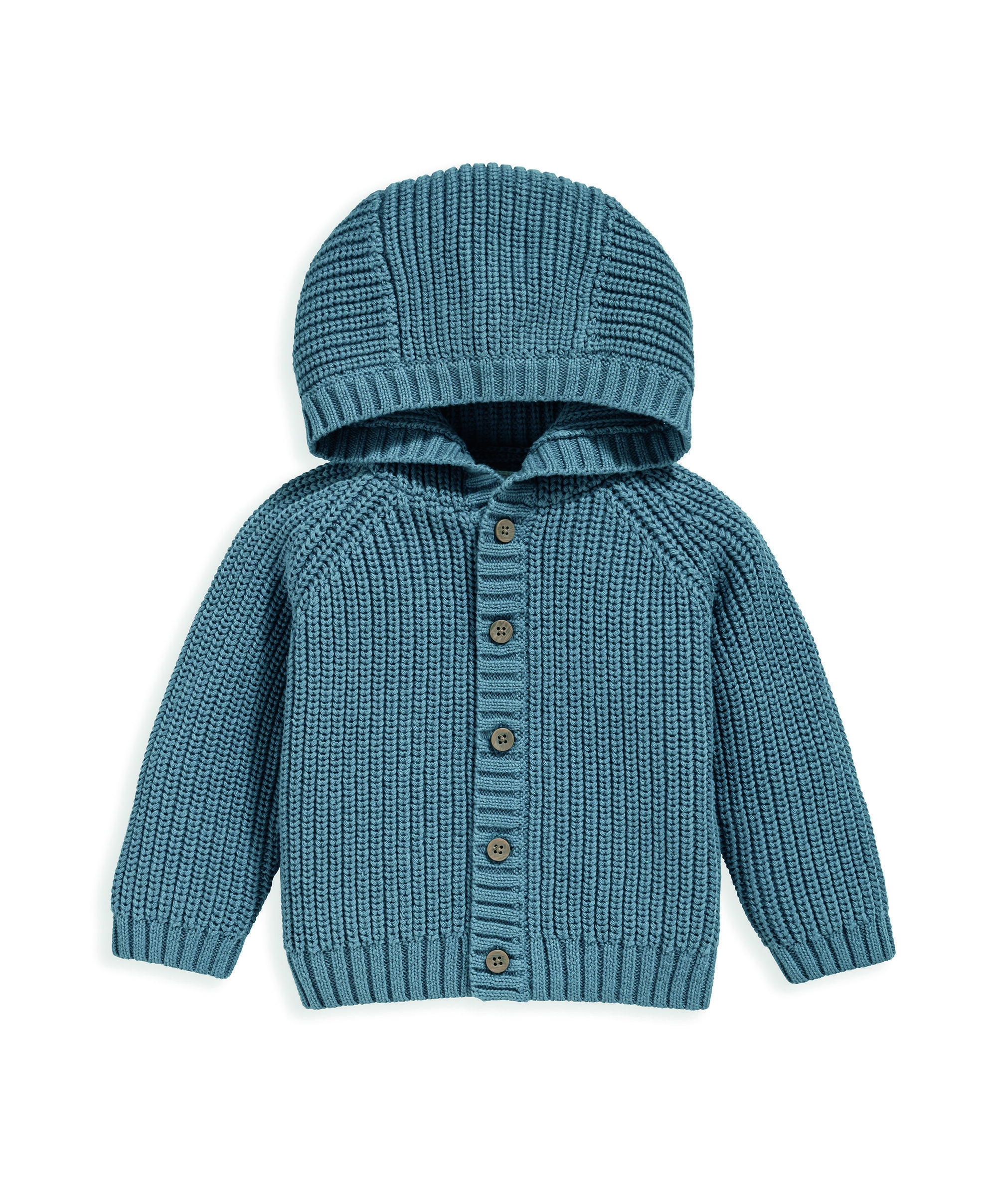 كارديغان منسوج بغطاء رأس image number 2