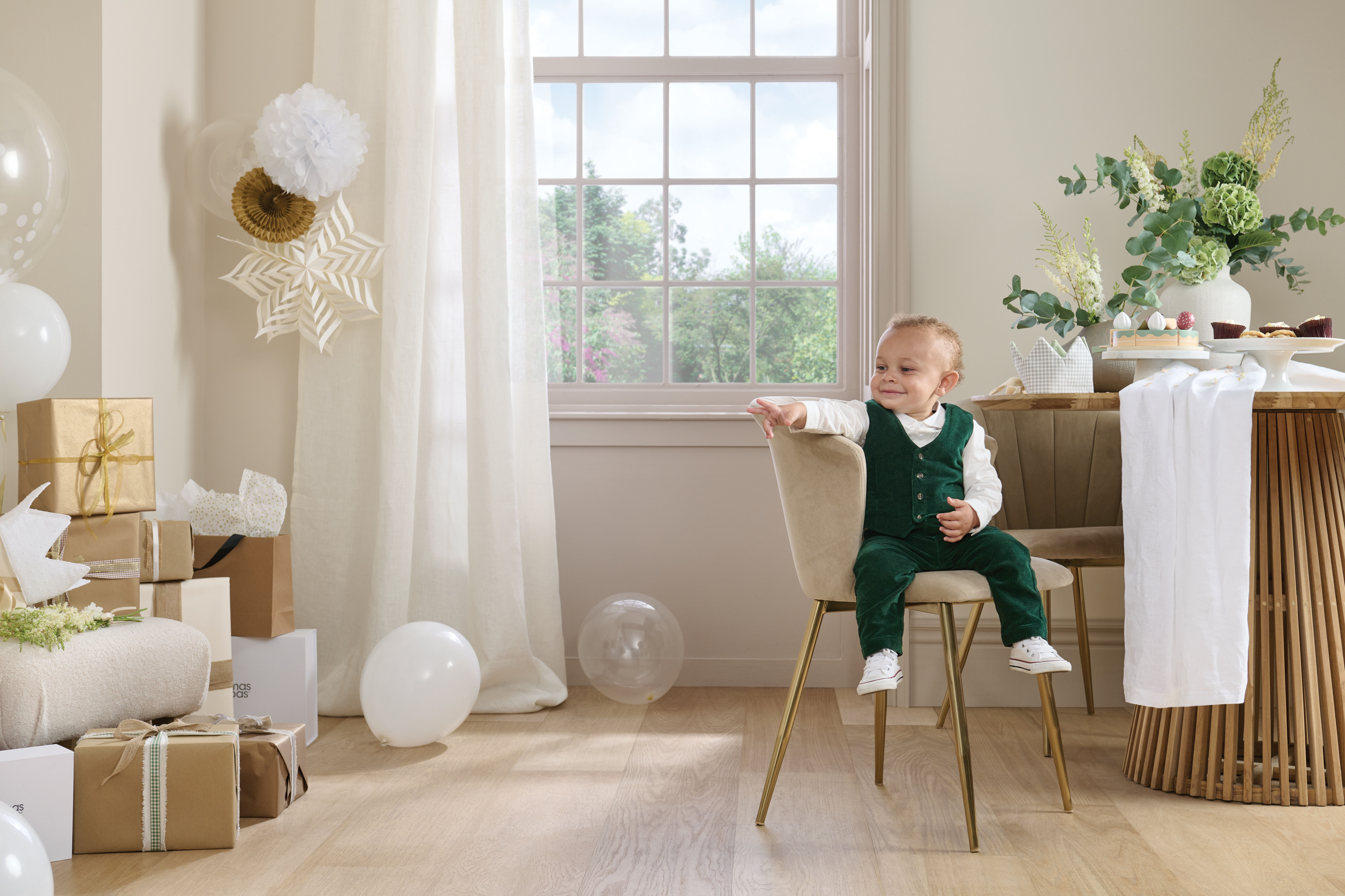 طقم بدلة مخمل بلون أخضر زمردي - 3 قطع image number 8