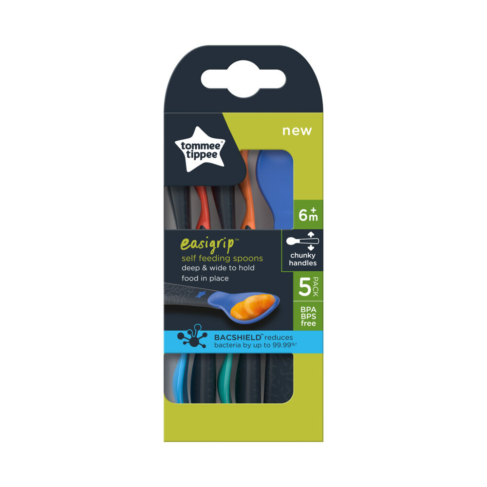 طقم ملاعق طعام من تومي تيبي - 5 قطع بلون أزرق image number 2