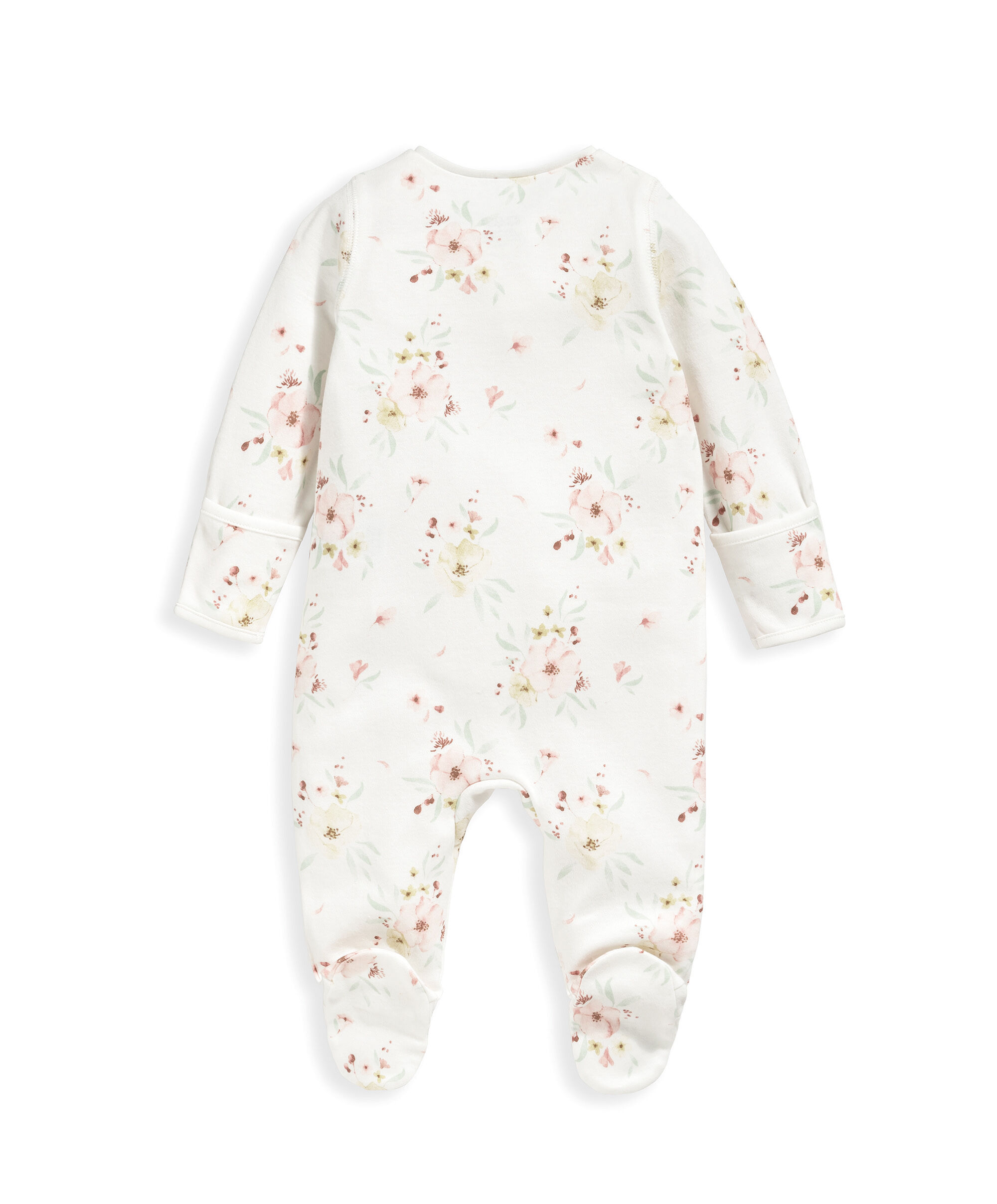 لباس الكل في واحد بسحّاب ونقشة زهور كبيرة image number 3