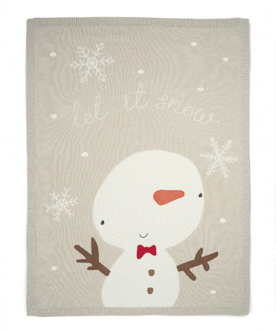 بطانية كريسماس بتصميم رجل الثلج image number 2