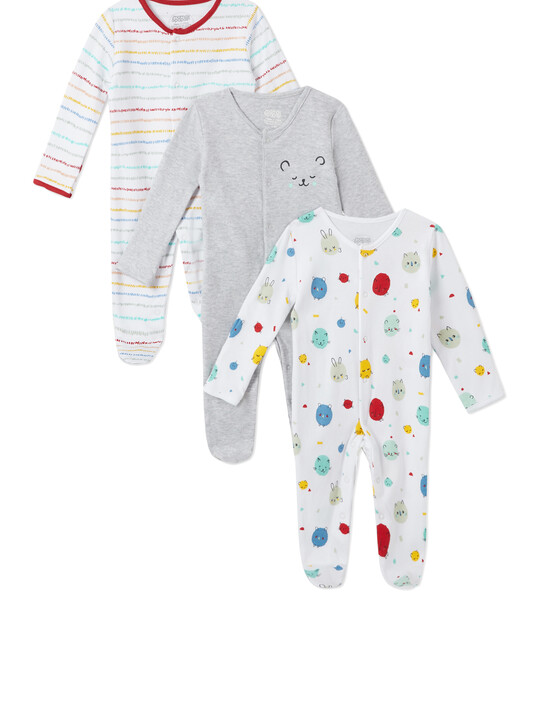 3Pack of  BEAR Sleepsuits image number 1