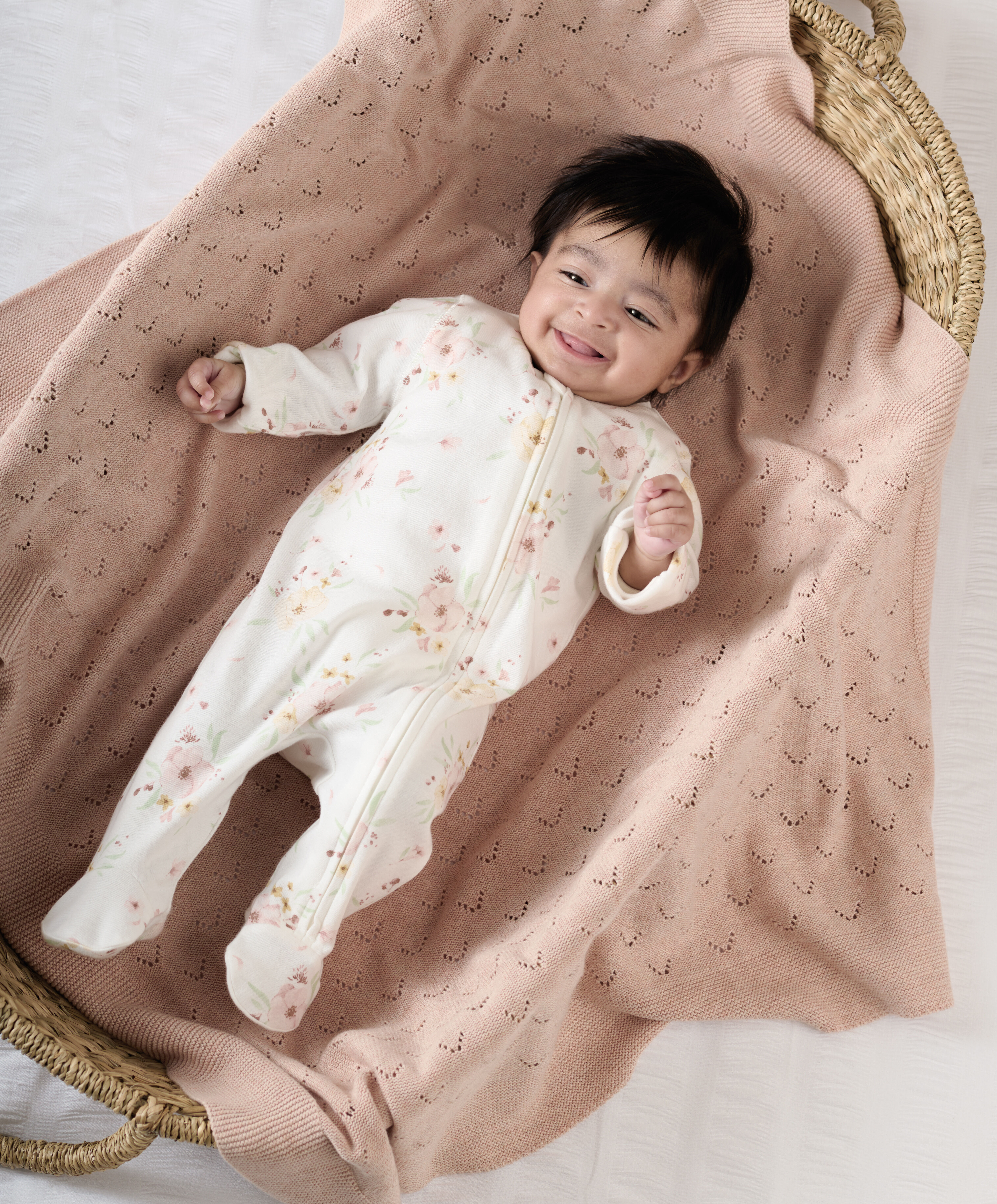 لباس الكل في واحد بسحّاب ونقشة زهور كبيرة image number 6