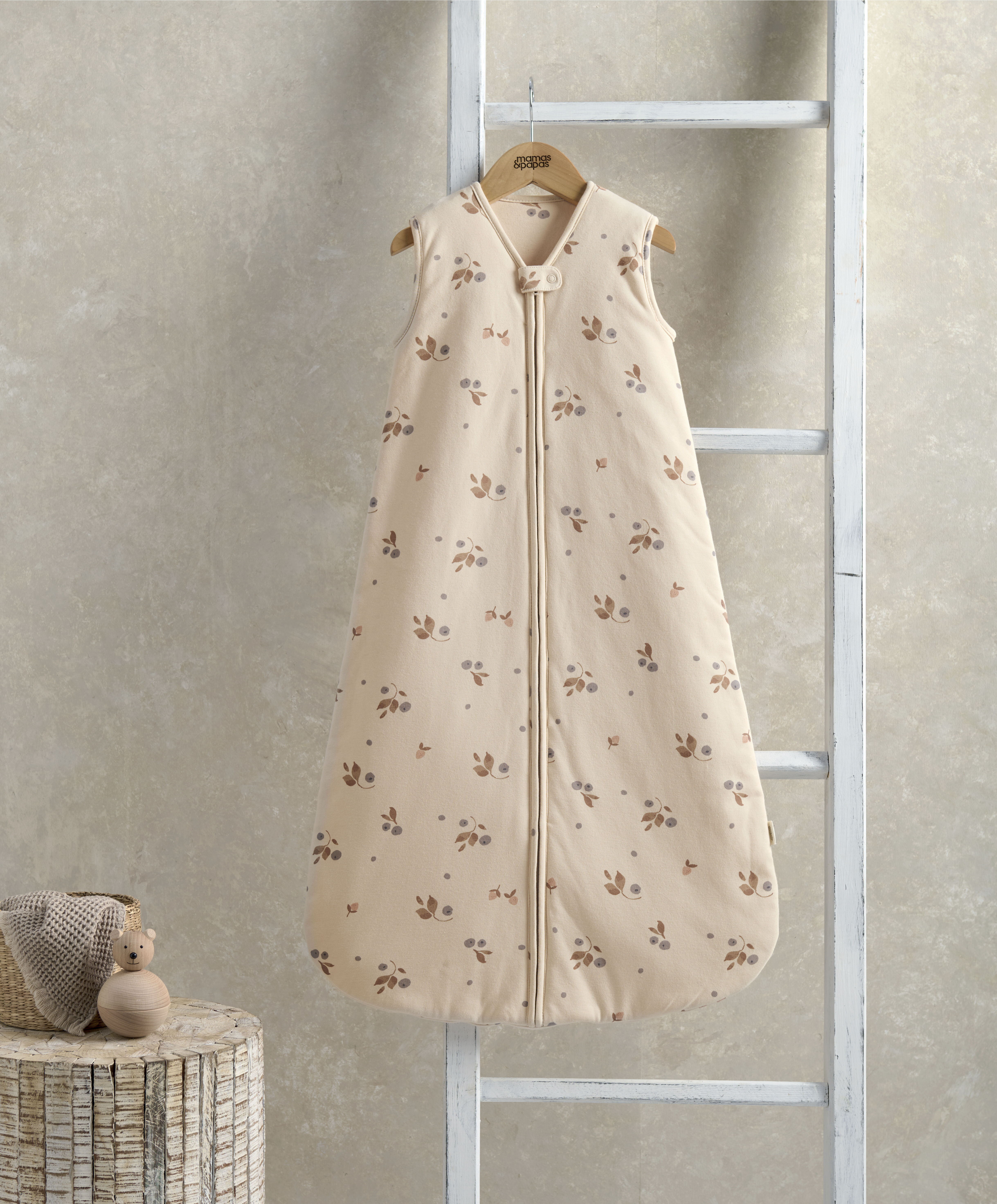 كيس نوم دريم بود للأطفال من 6 أشهر حتى 18 شهرًا بمعدل دفء 2.5 - نقشة زهور image number 1